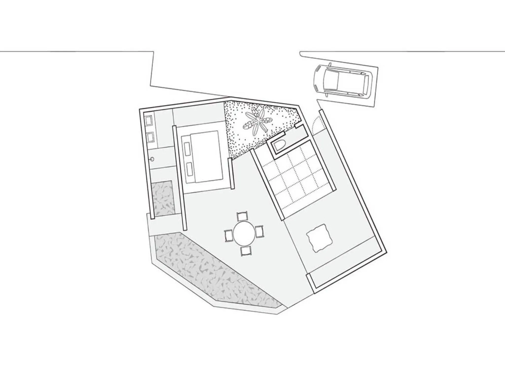 Floor plan in YAWN YARD Kouri Island