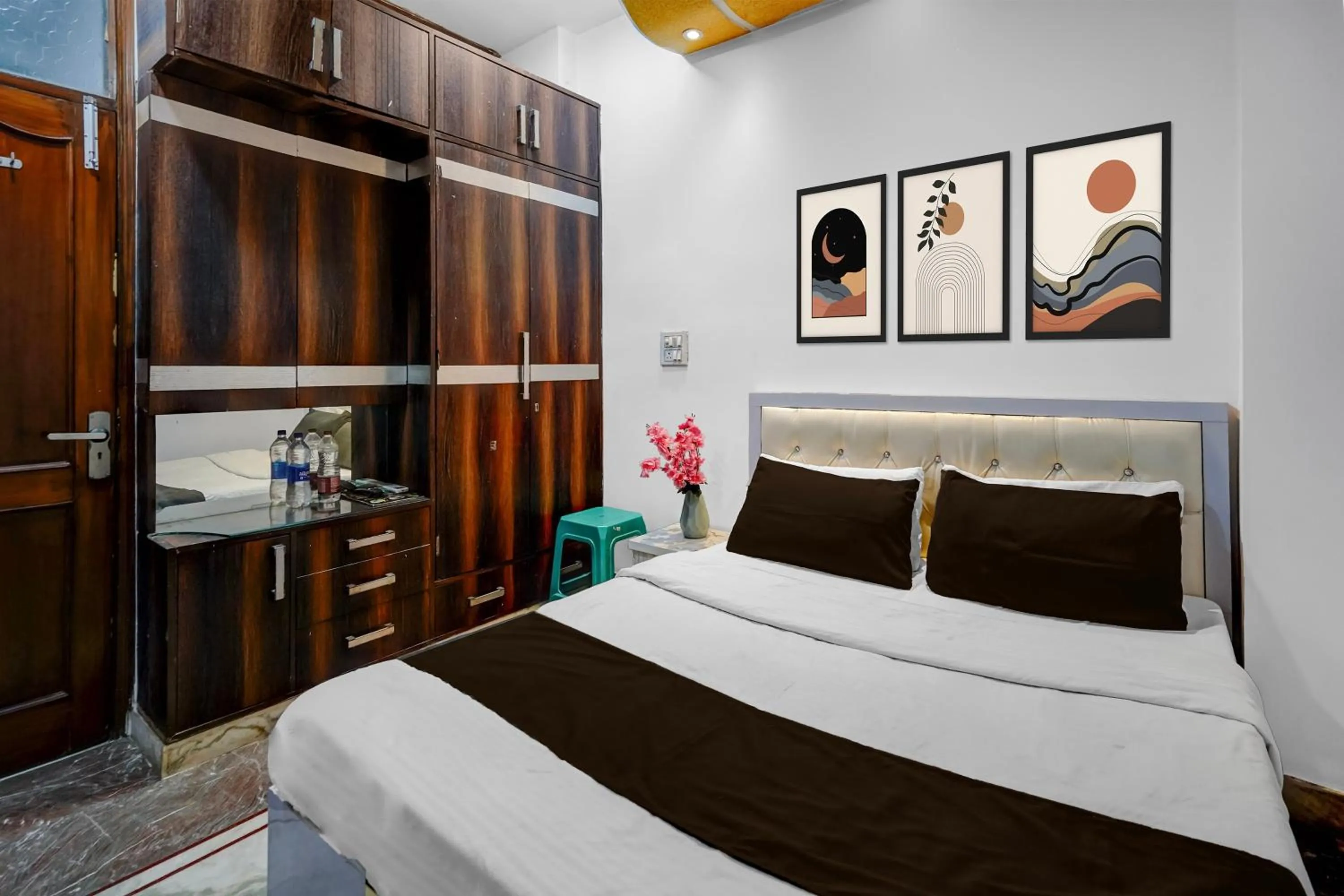 Bedroom, Bed in Hotel O Iskcon Temple Rohini Formerly Golden Key