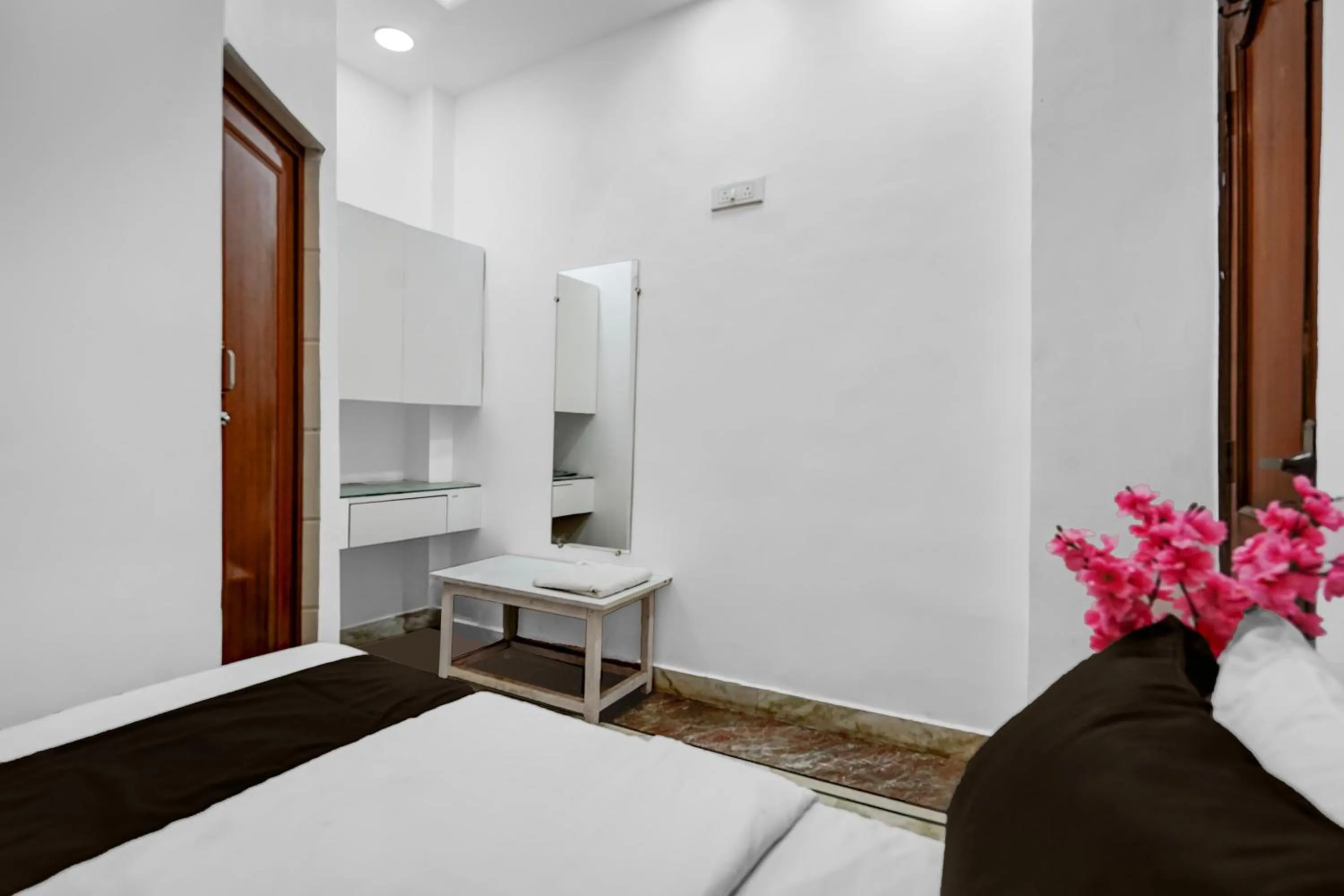 Bedroom, Bed in Hotel O Iskcon Temple Rohini Formerly Golden Key