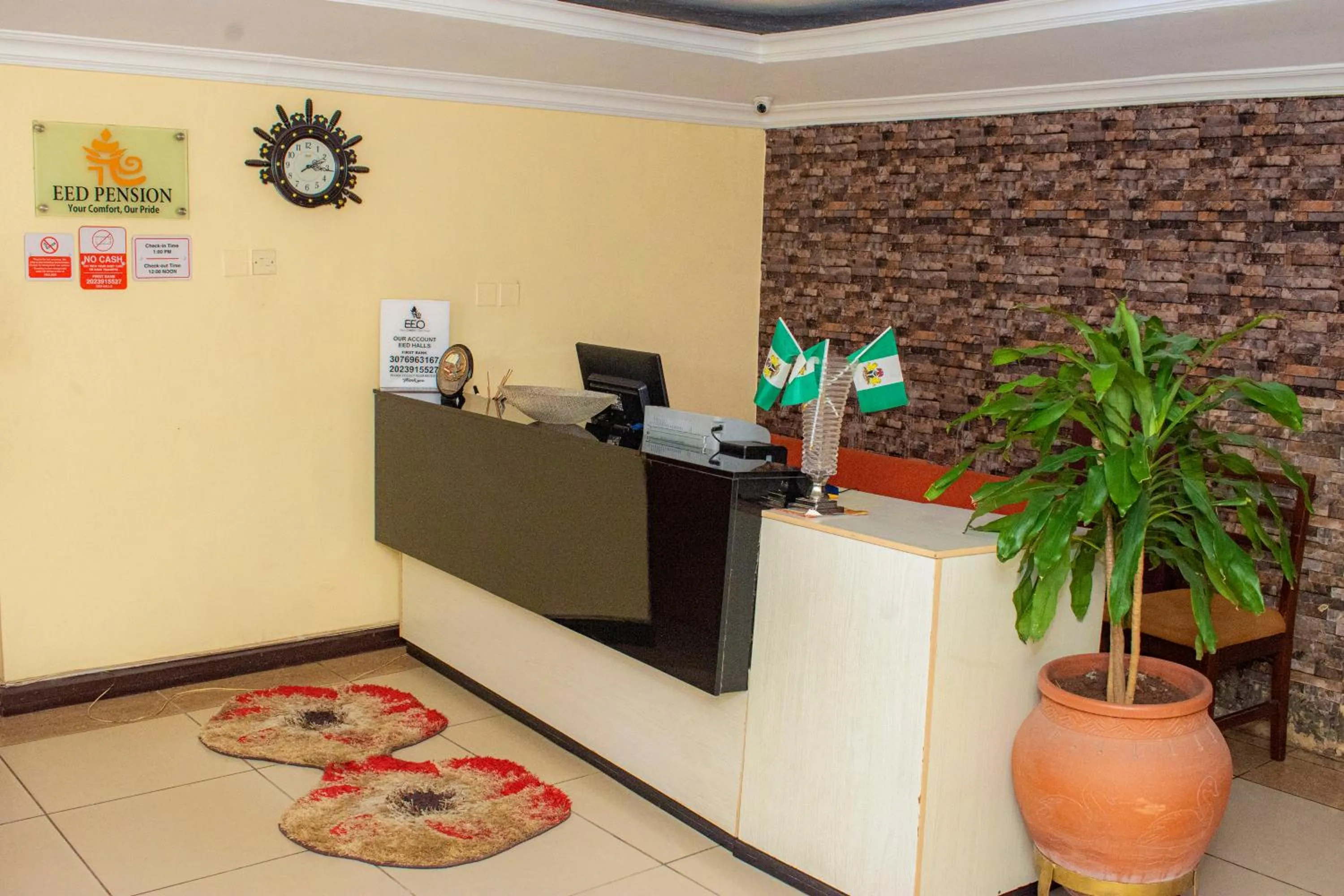 Lobby or reception in EED Pension Boutique Hotel