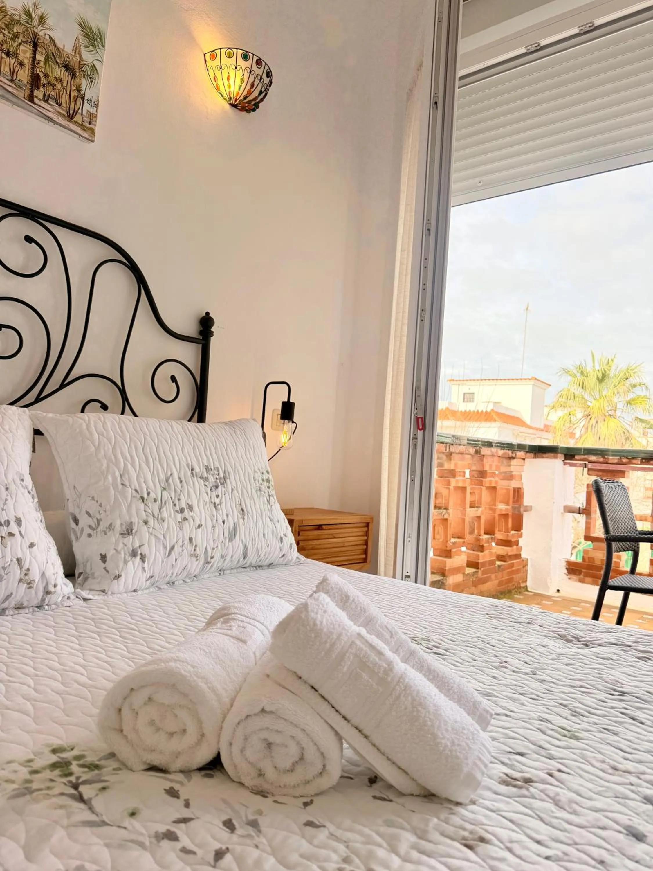 Bedroom, Bed in Hostal El Faro