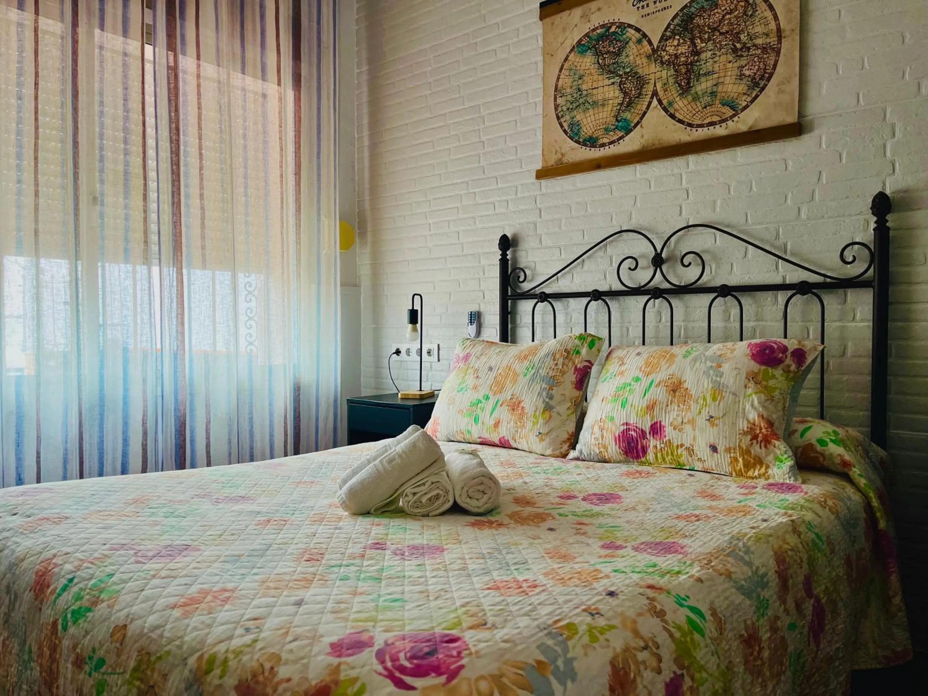 Bedroom, Bed in Hostal El Faro