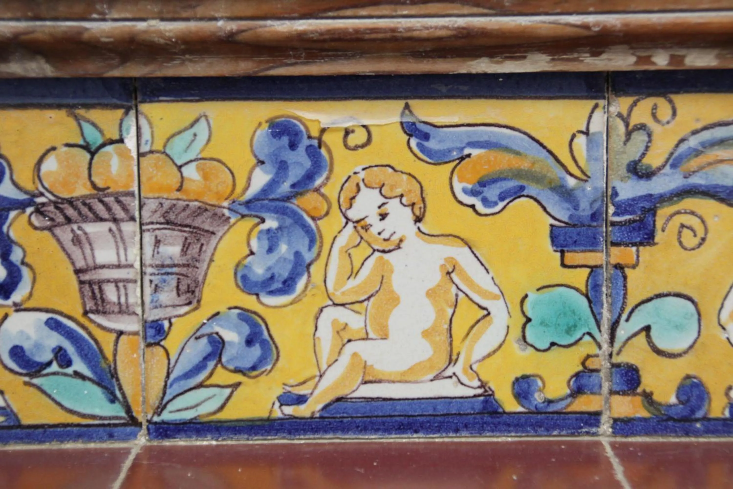 Decorative detail in Hostal El Faro