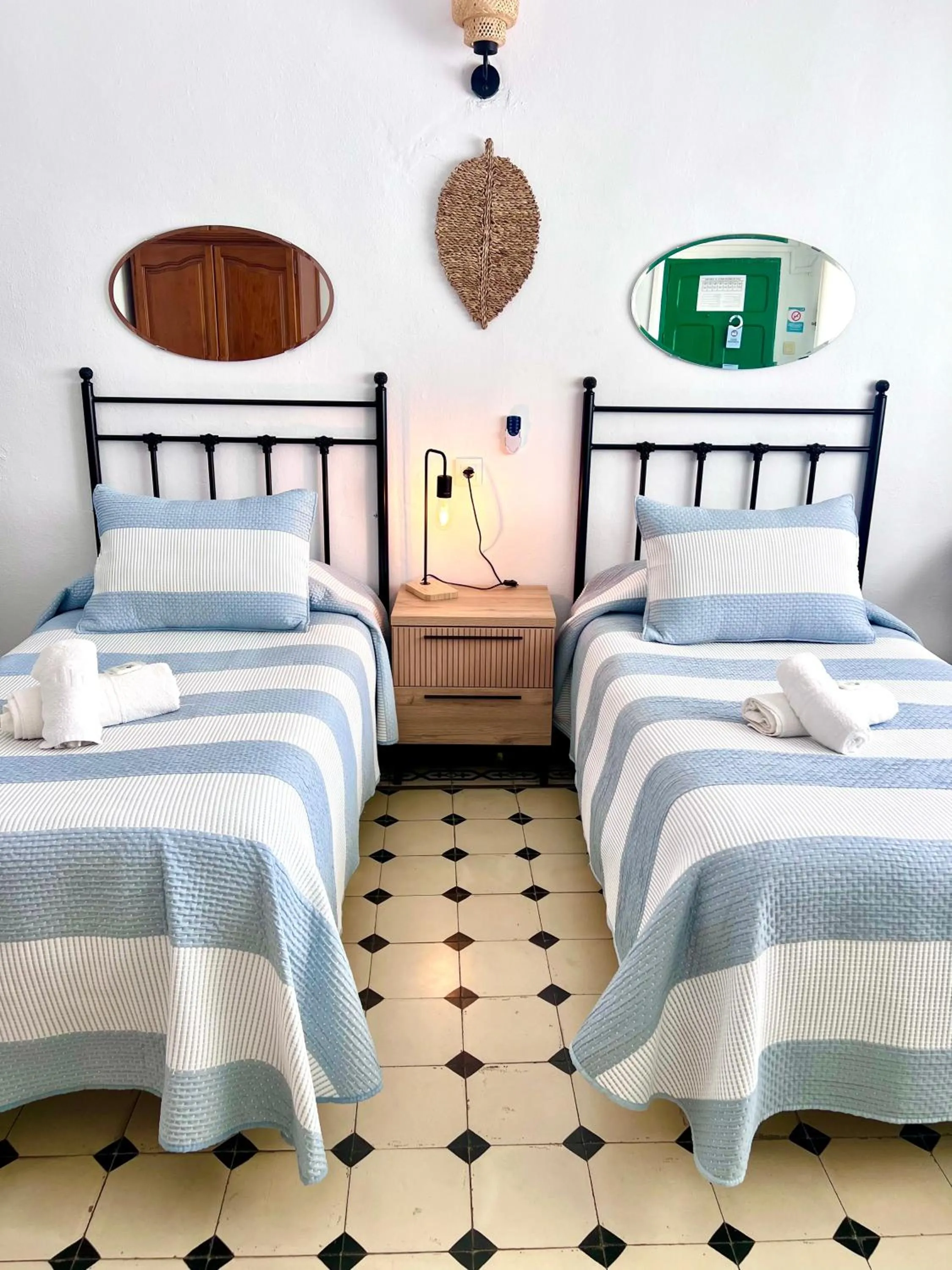 Bed in Hostal El Faro