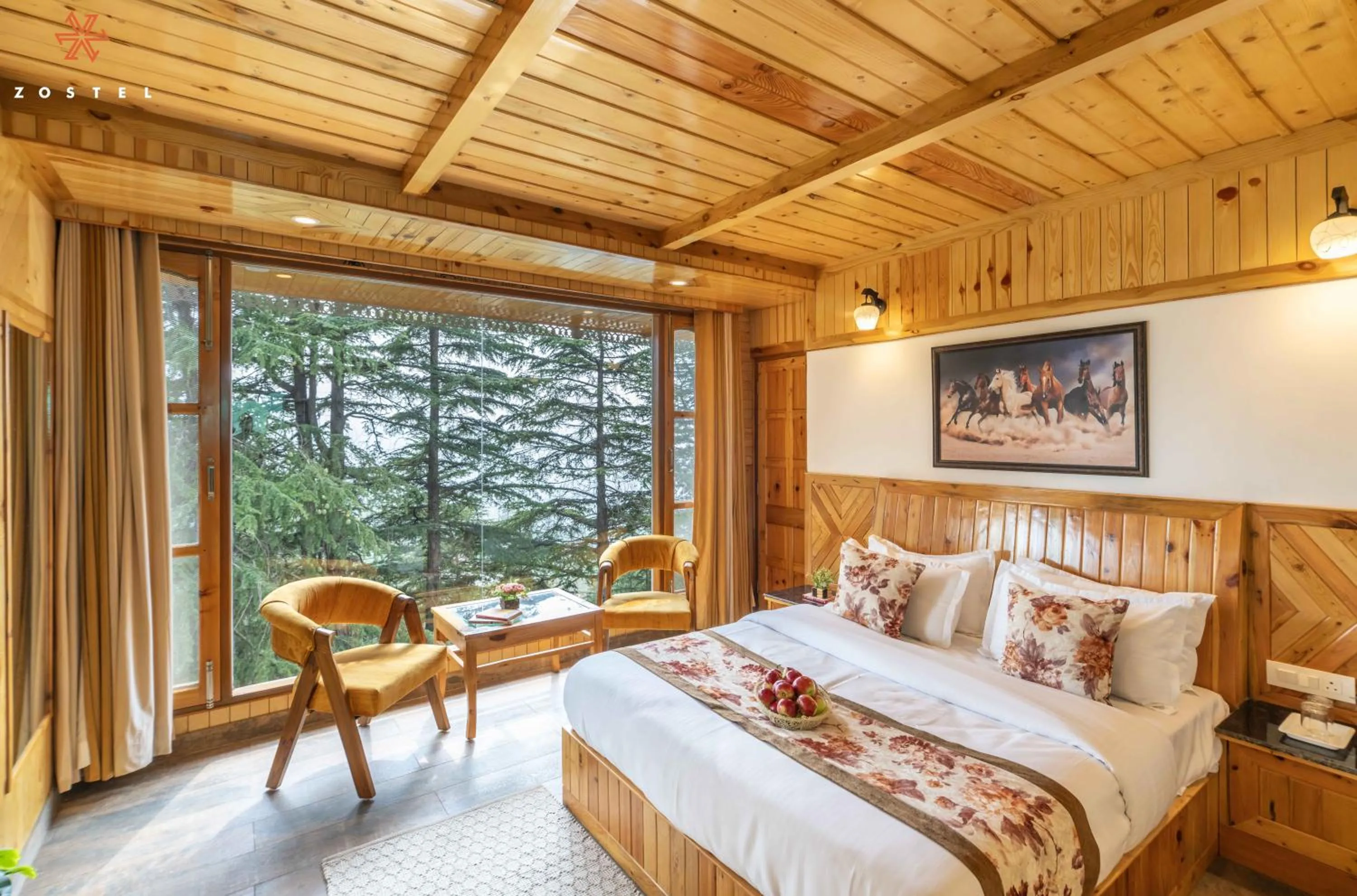 Bed in Zostel Kotgarh, Narkanda