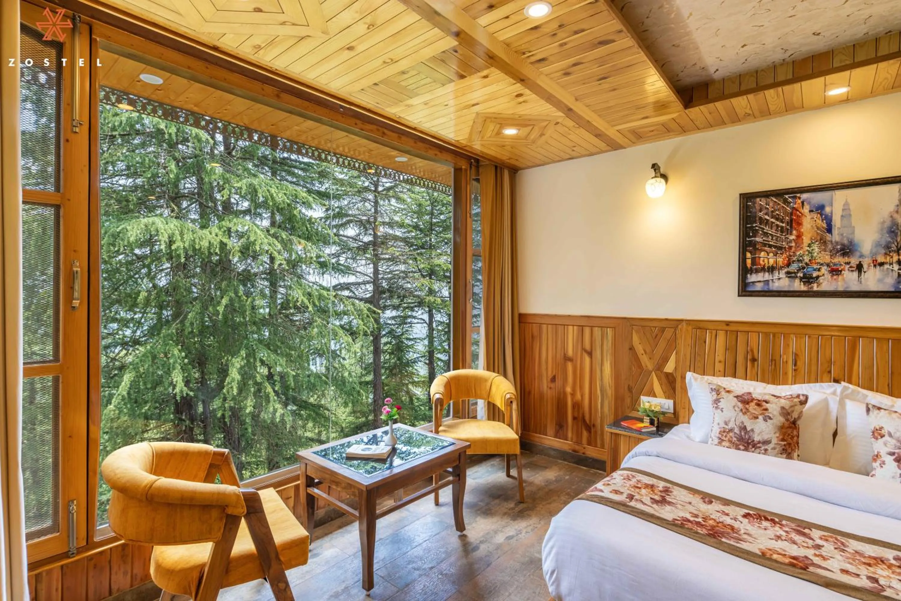 Bed in Zostel Kotgarh, Narkanda