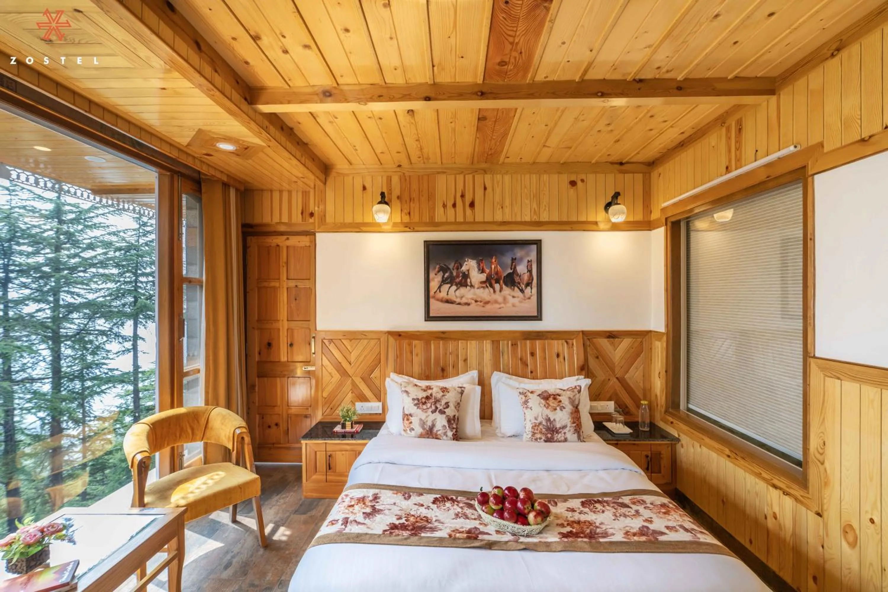 Bed in Zostel Kotgarh, Narkanda