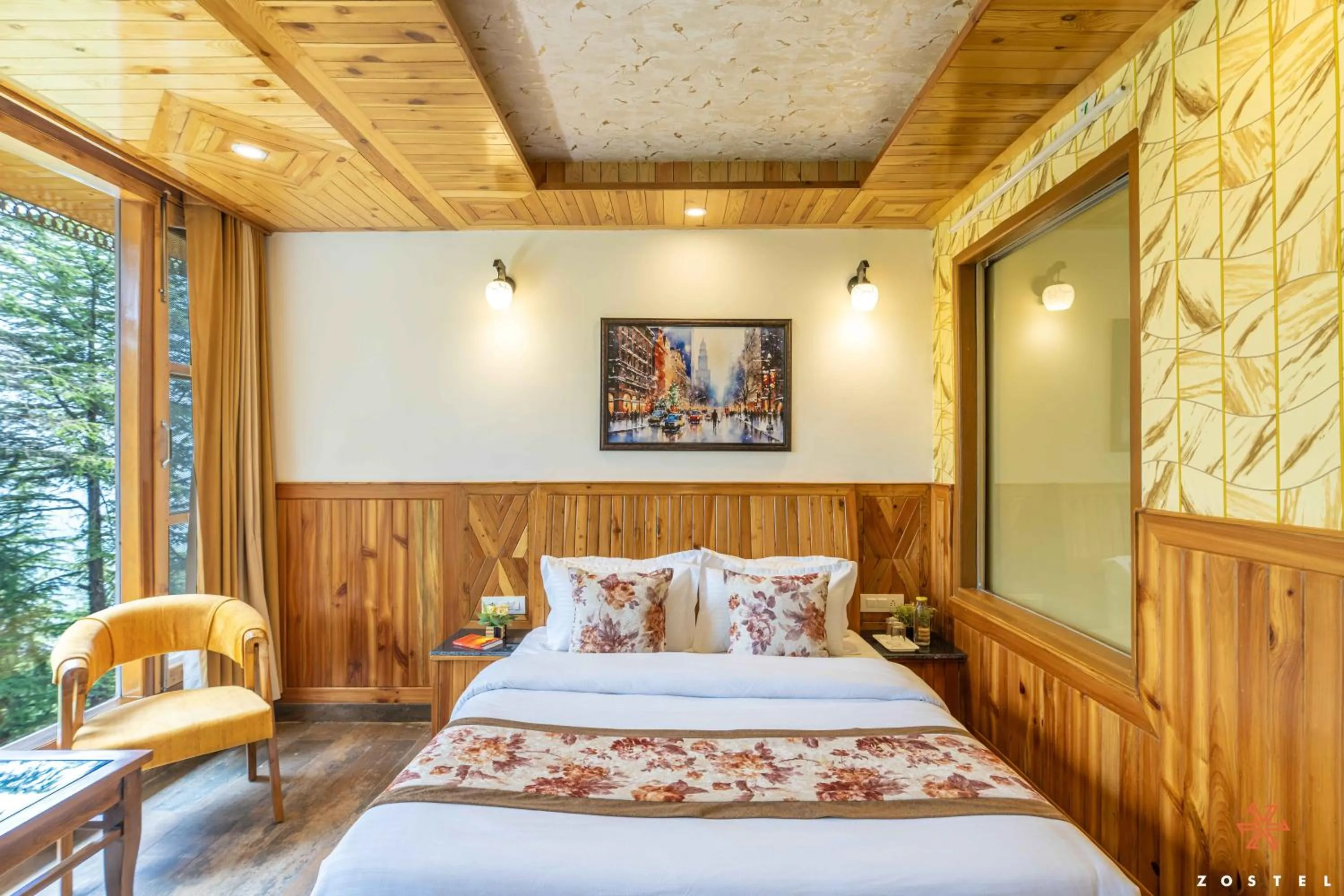 Bed in Zostel Kotgarh, Narkanda