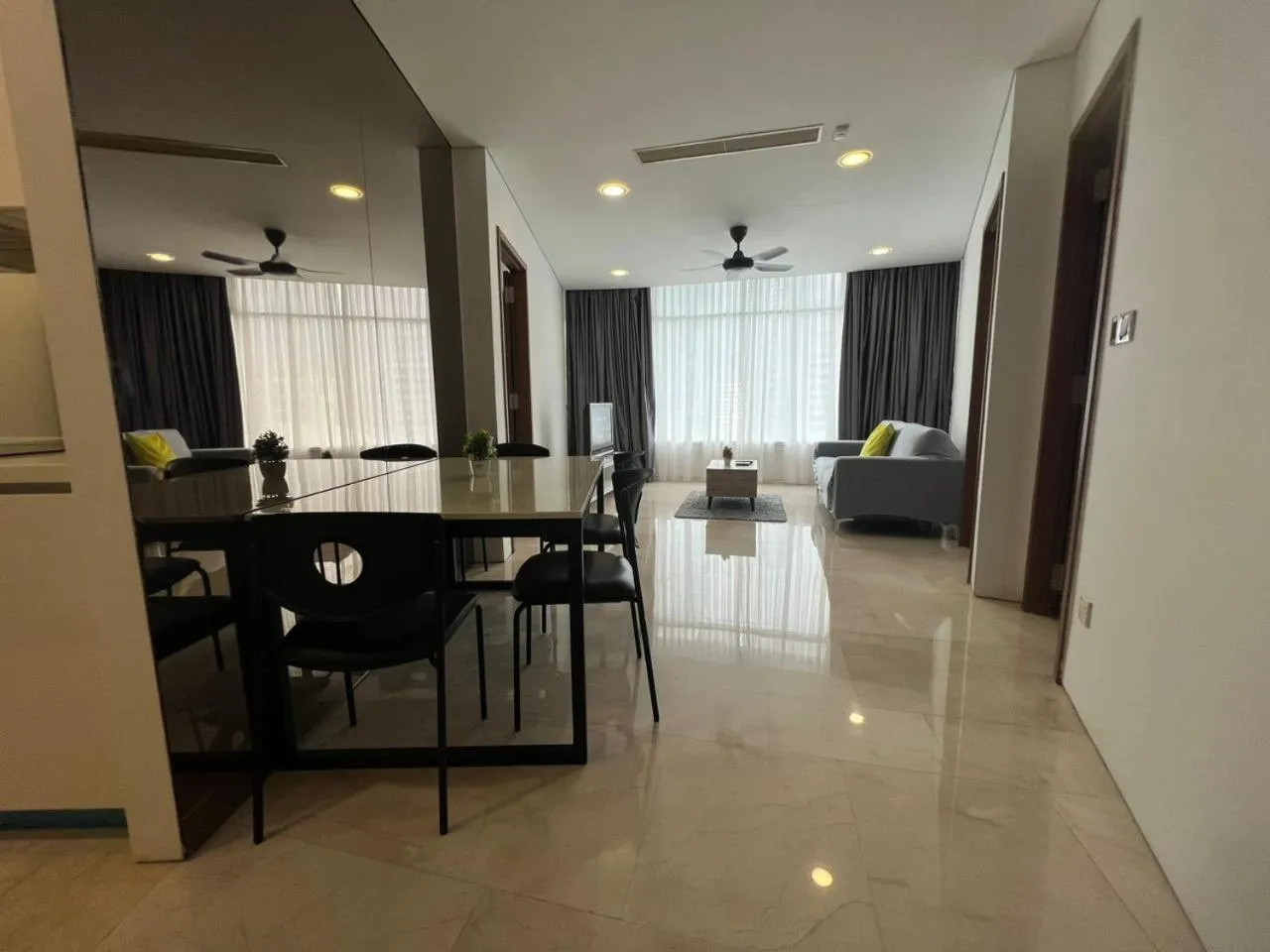 Living room in Vortex Suites KLCC City Center