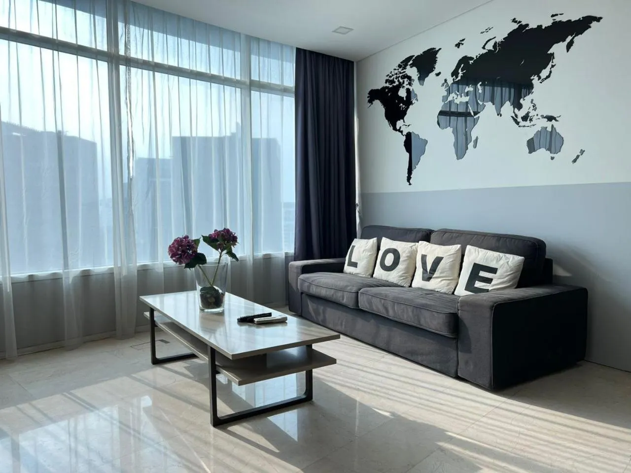 Living room in Vortex Suites KLCC City Center