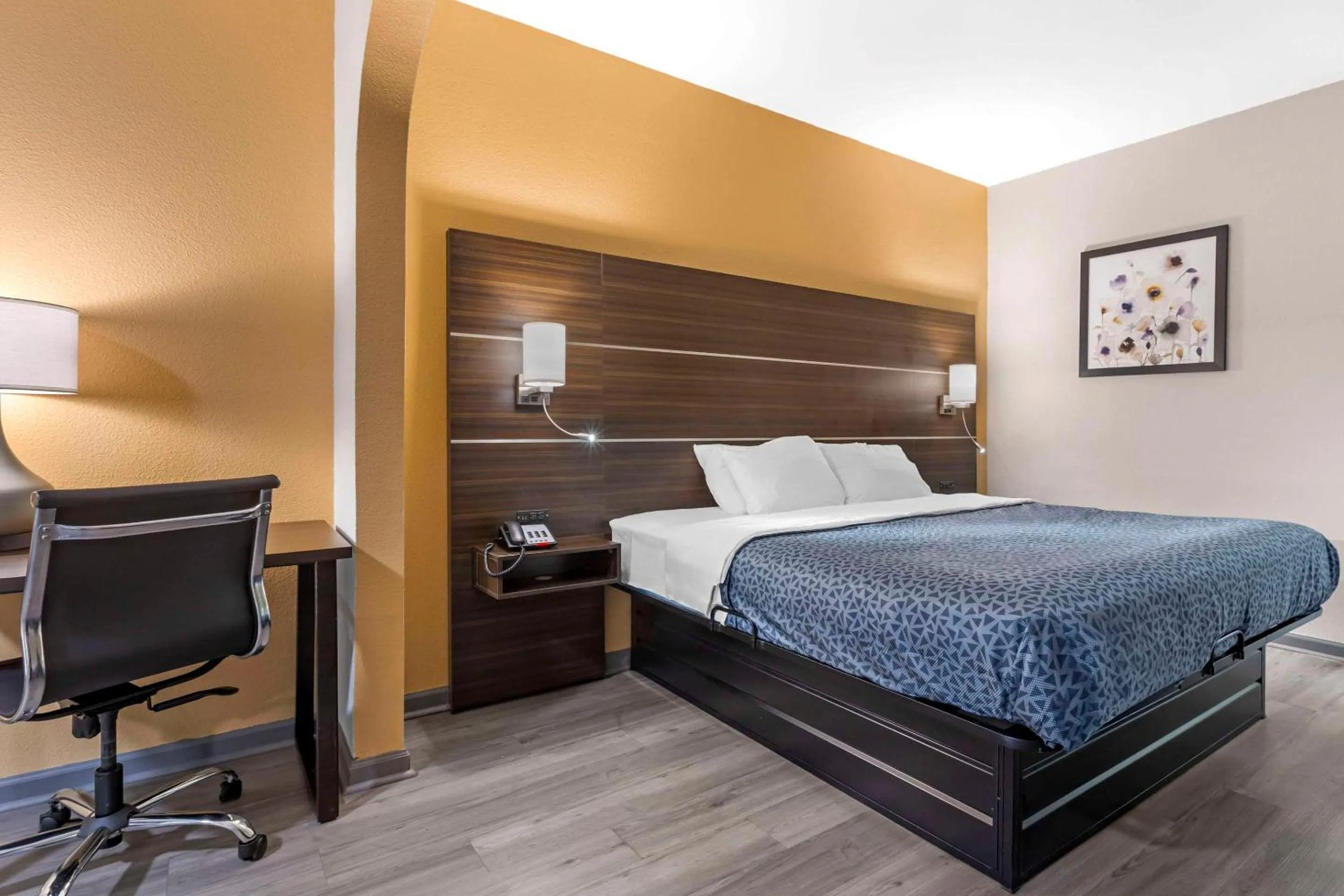 Bedroom, Bed in Suburban Studios Orangeburg