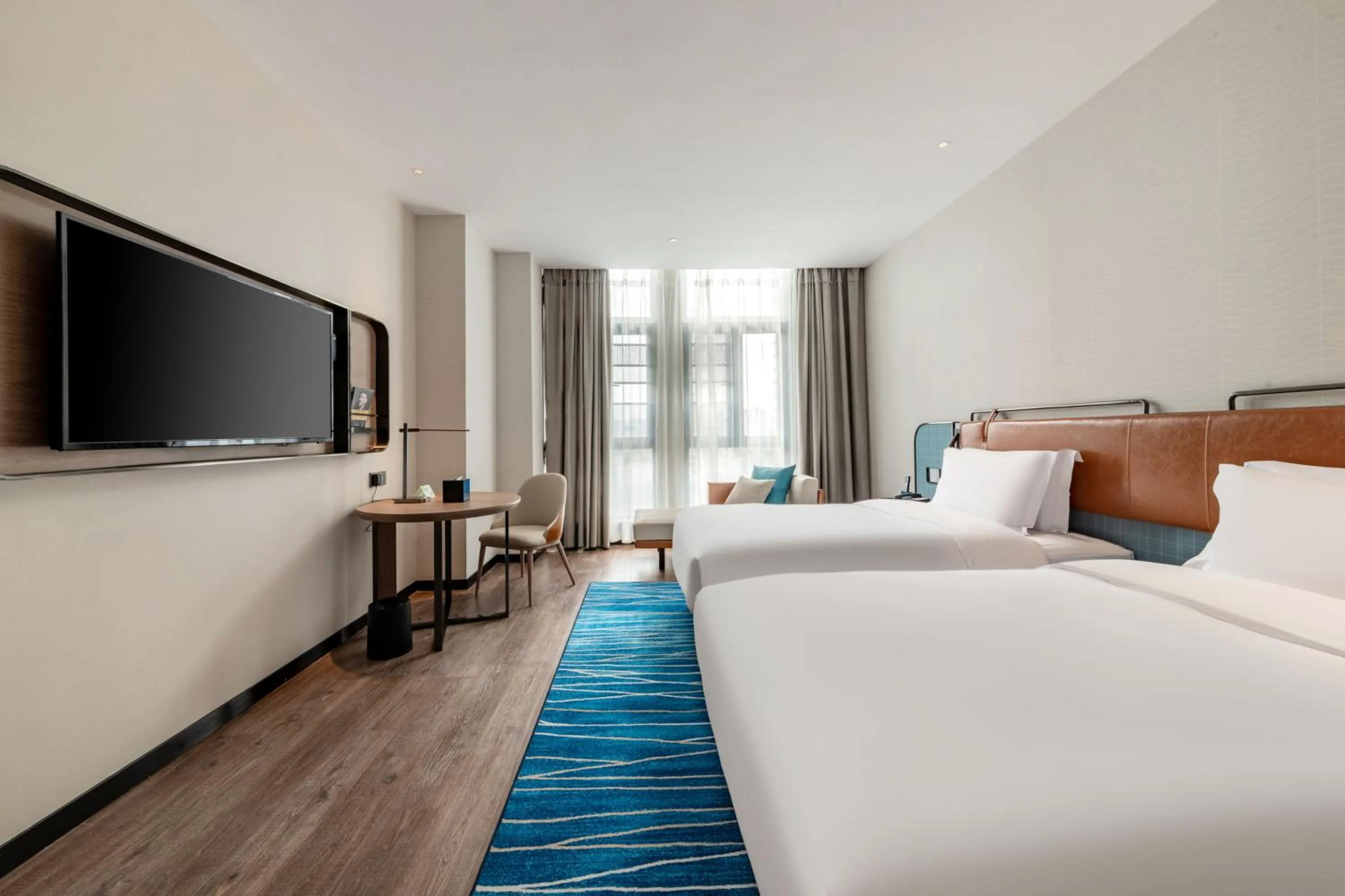 Bedroom, Bed in Echarm Hotel Yichang East Railway Station