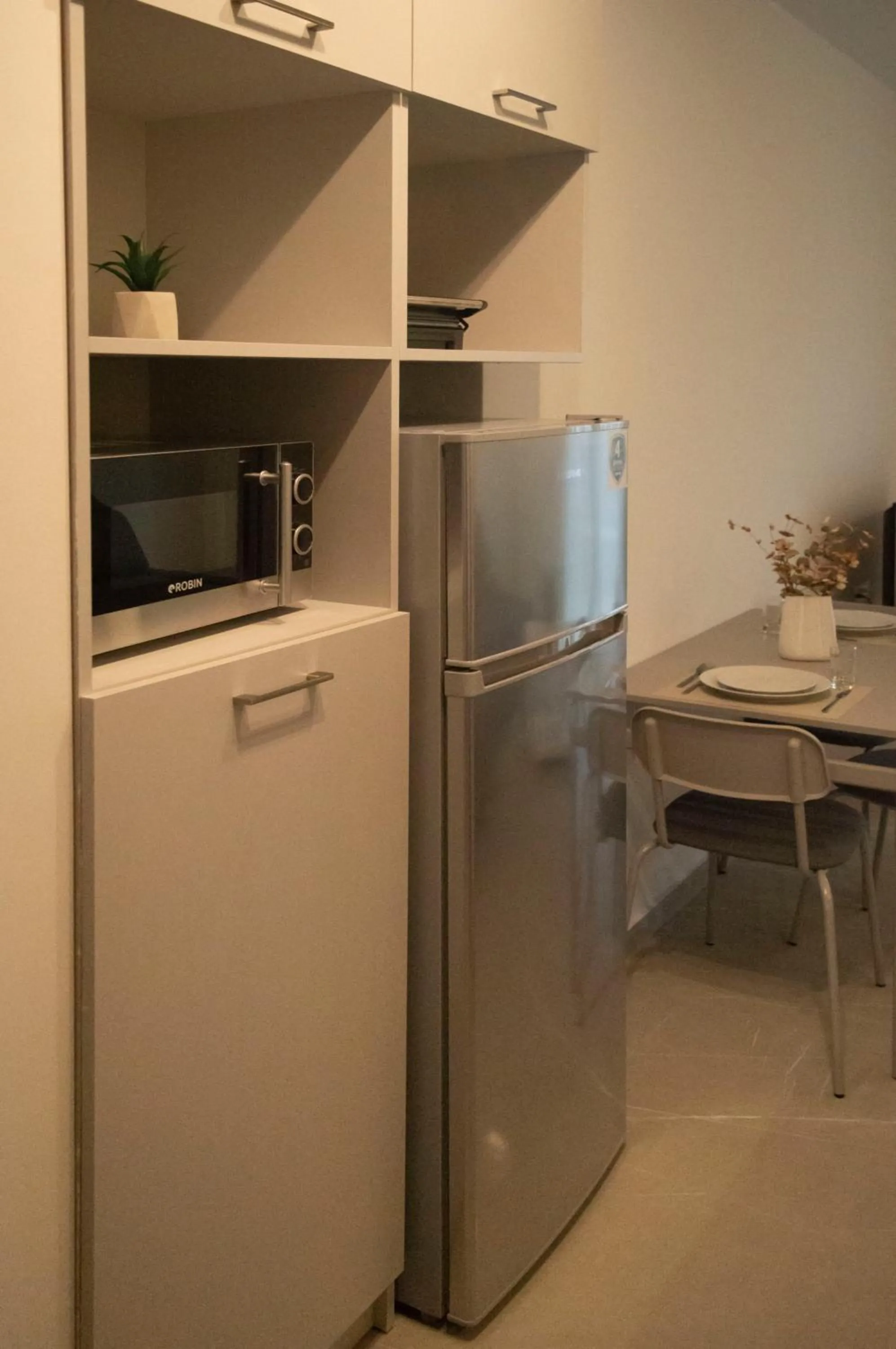 Kitchen or kitchenette in AK Apartments Ioa