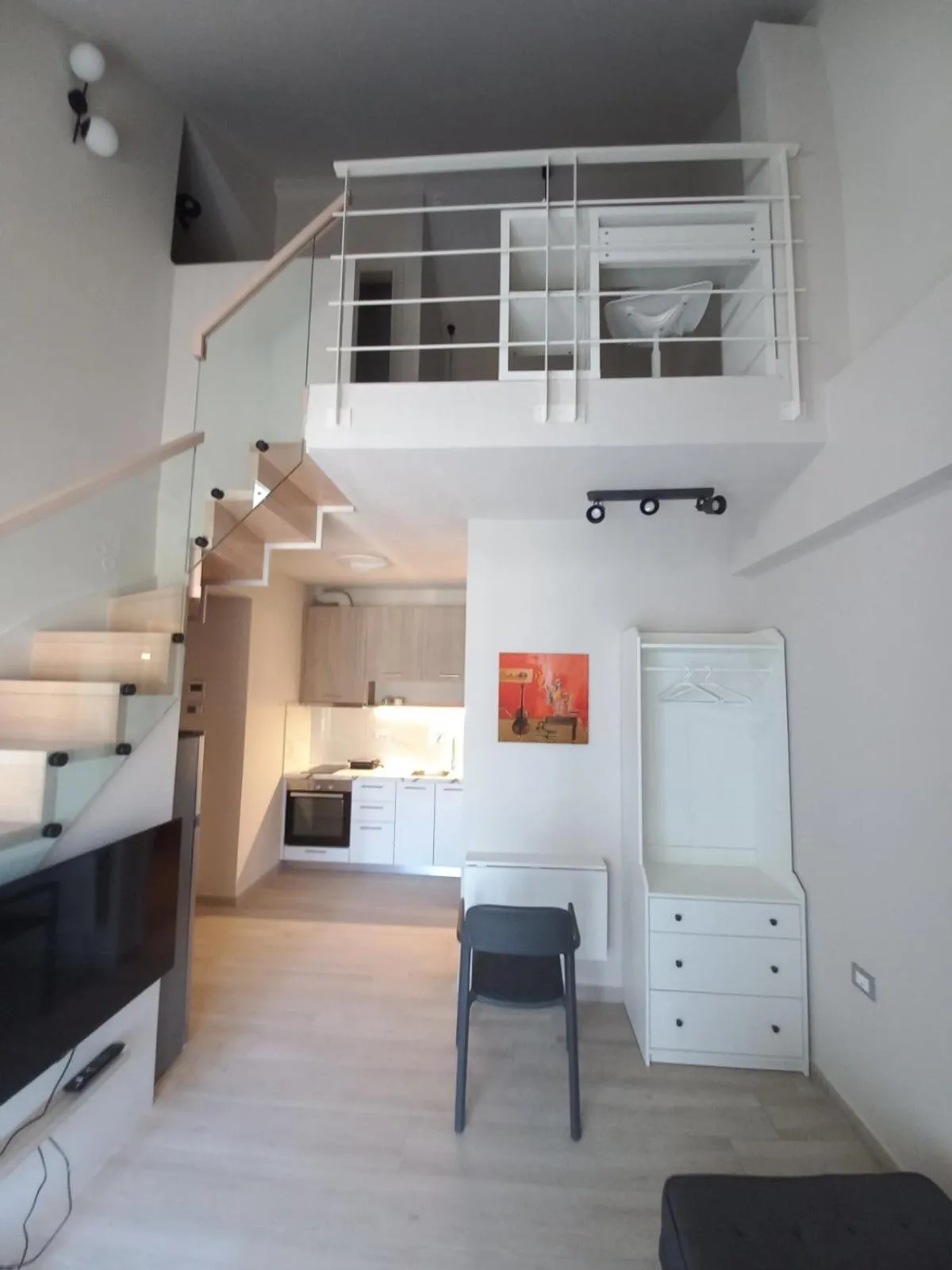 Living room, Bed in AK Apartments Ioa