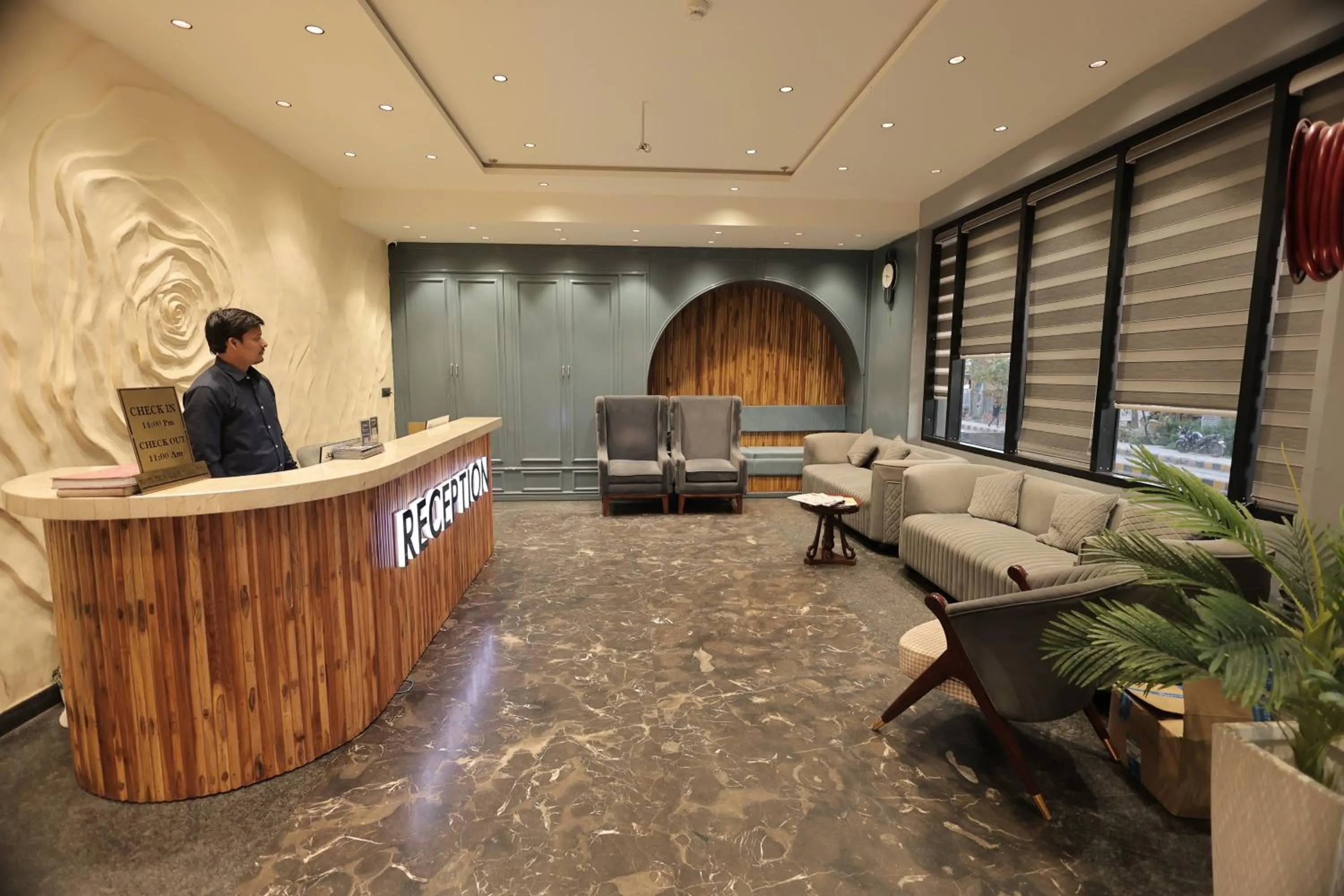 Lobby or reception in SNJ Taj Grand