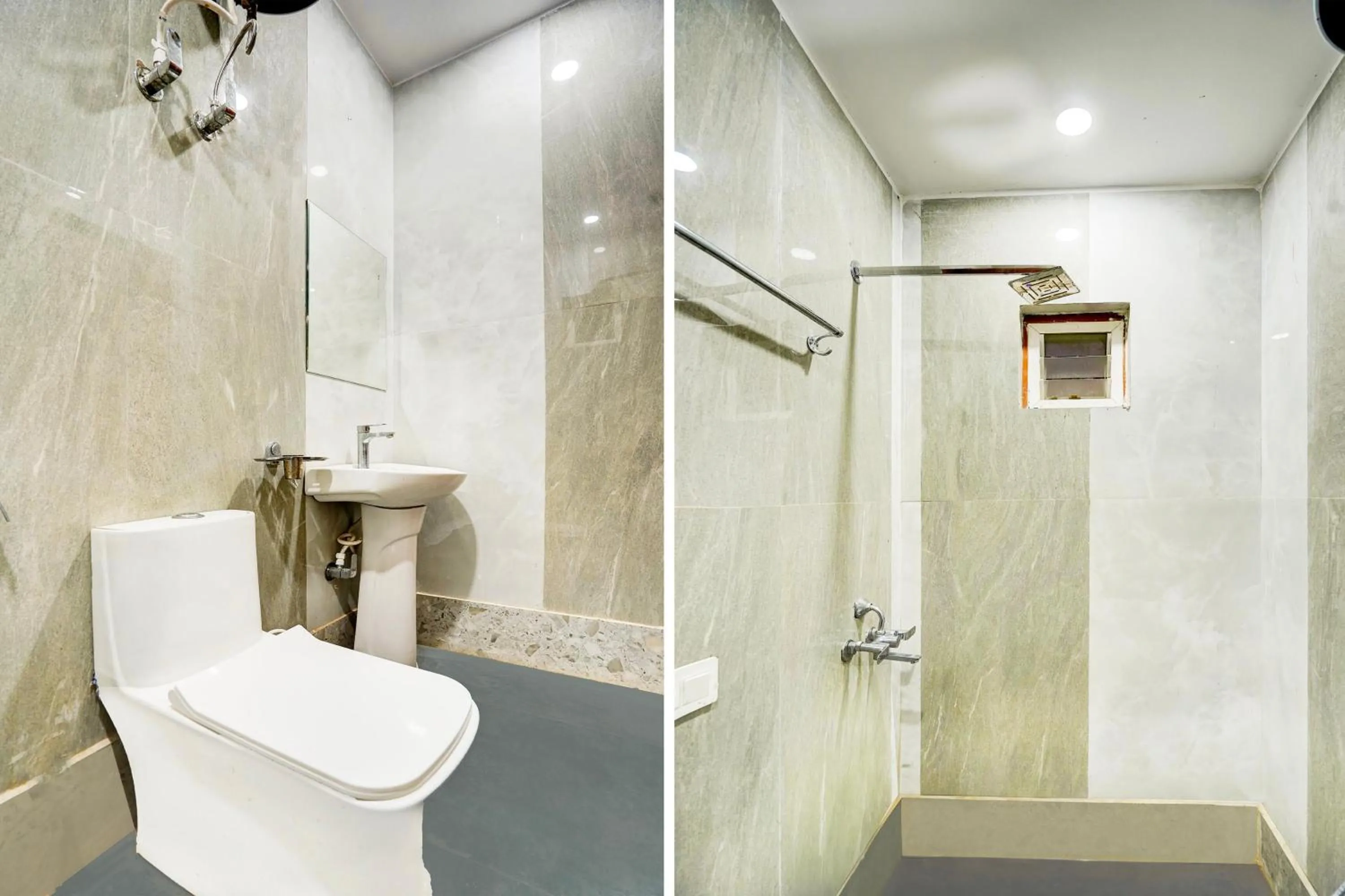 Bathroom in HOTEL O BONJOUR .INN NEAR CROWN PLAZA