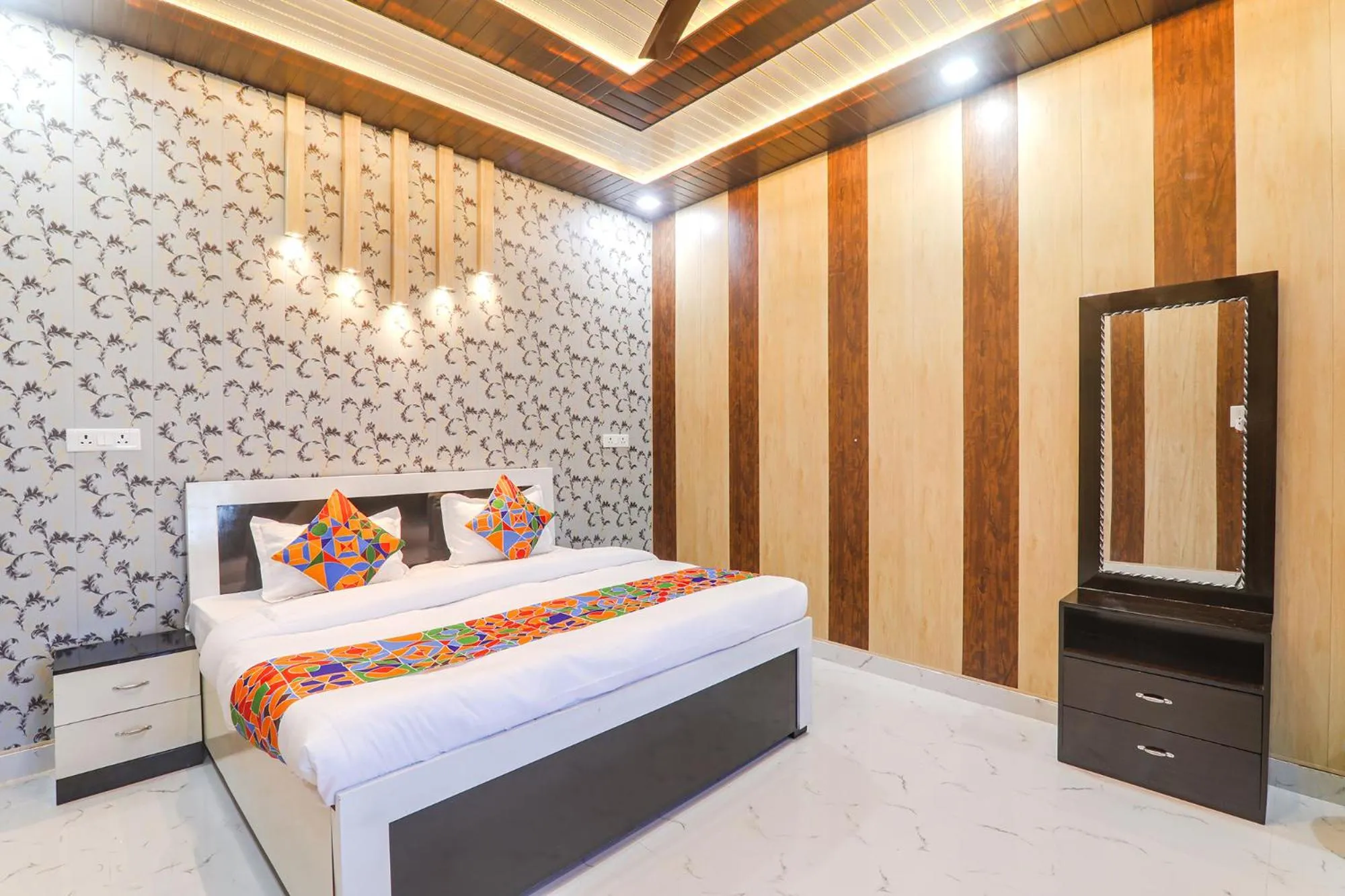 Bed in FabHotel Uma Yugul