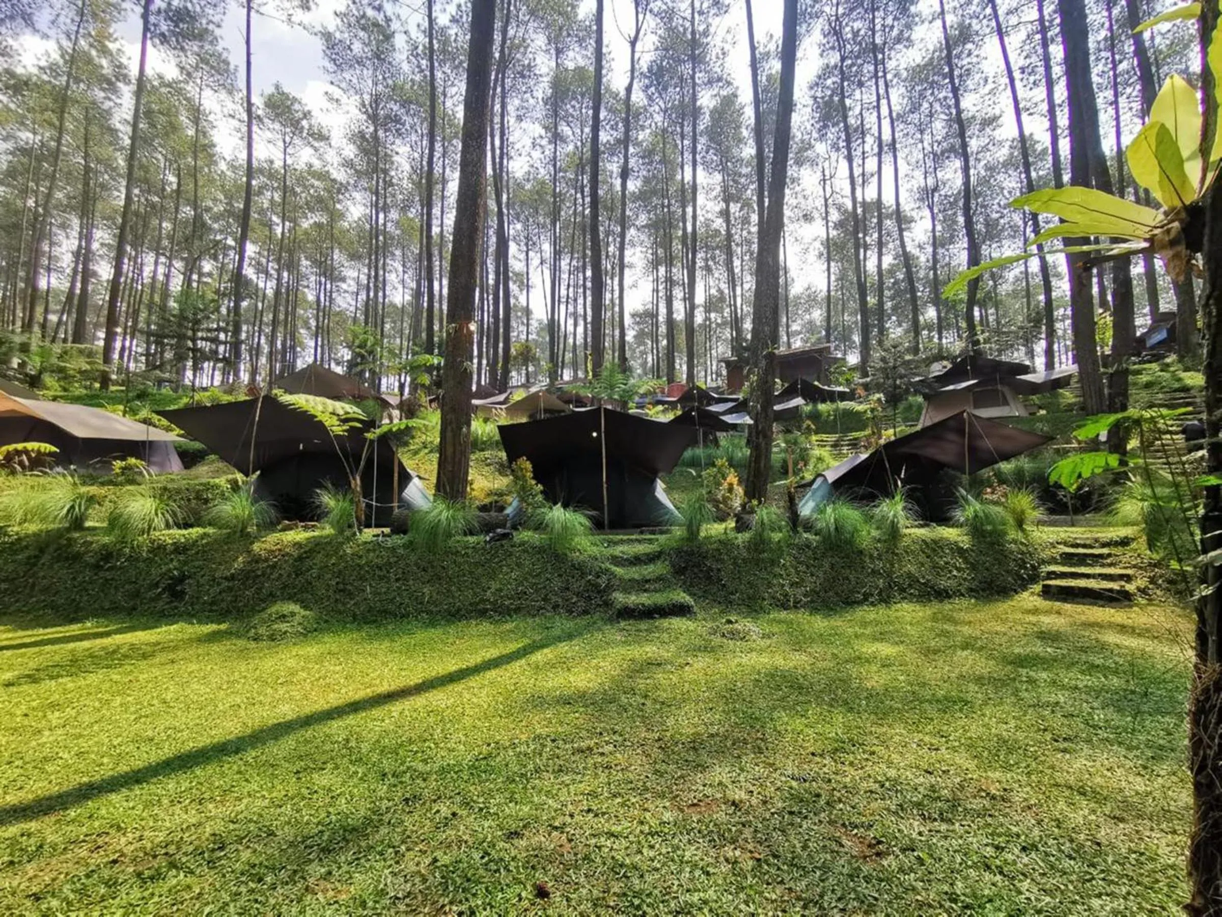 Children play ground in corak alam glamping