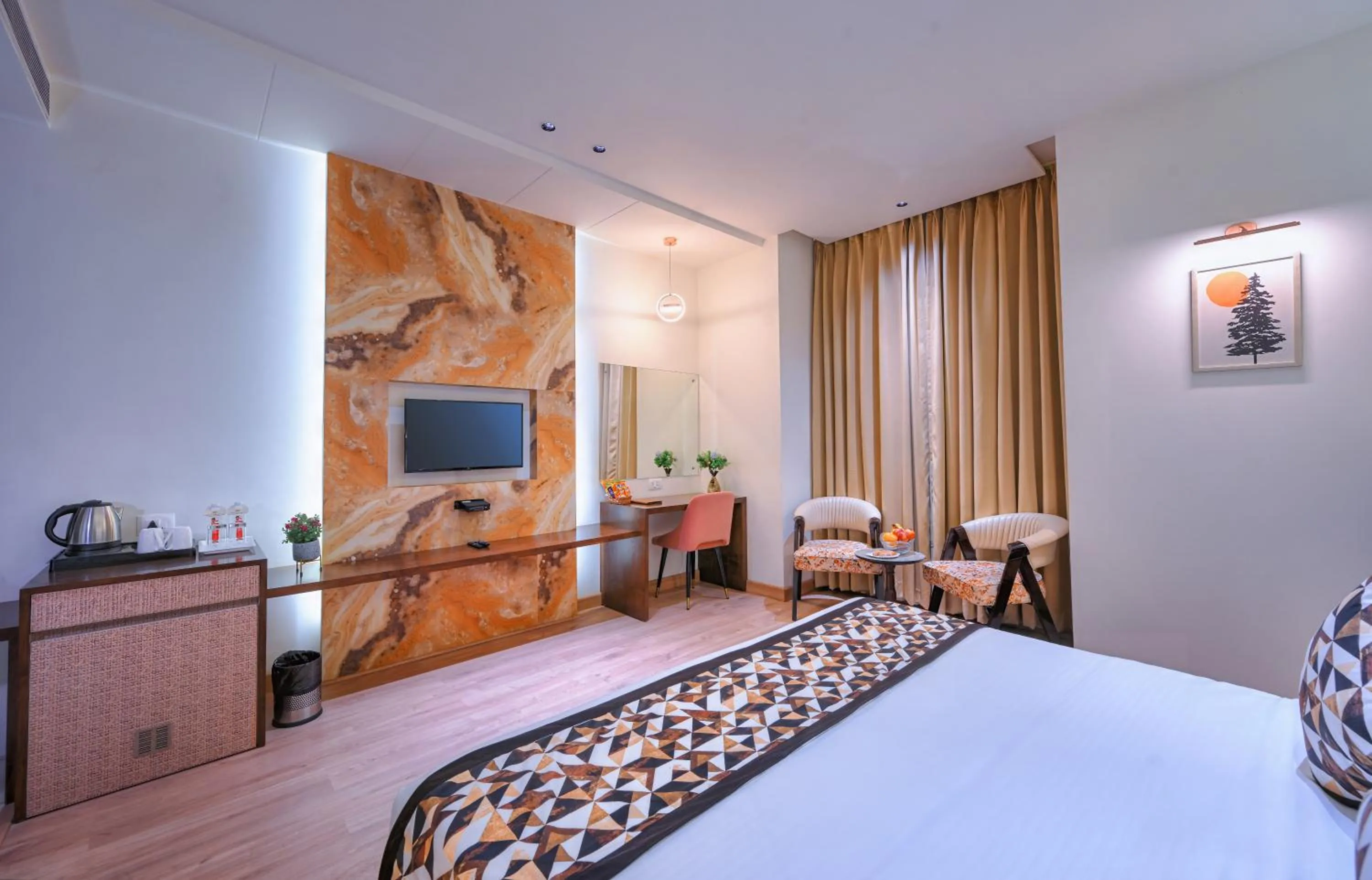 Bedroom, Bed in Hotel Sun Ring