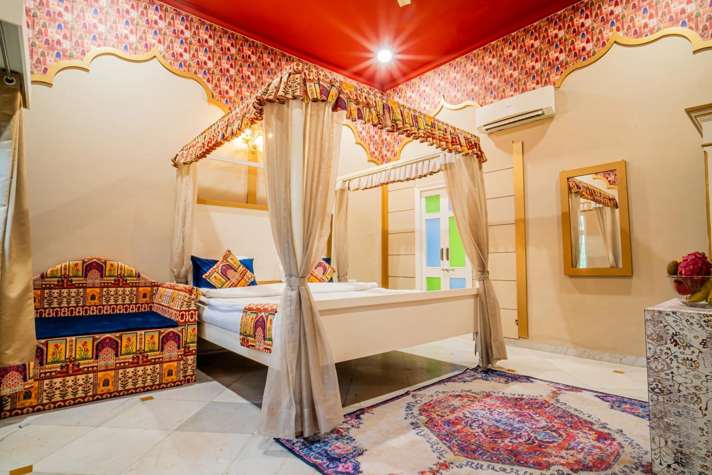 Bed in The Marwar Hotel & Gardens