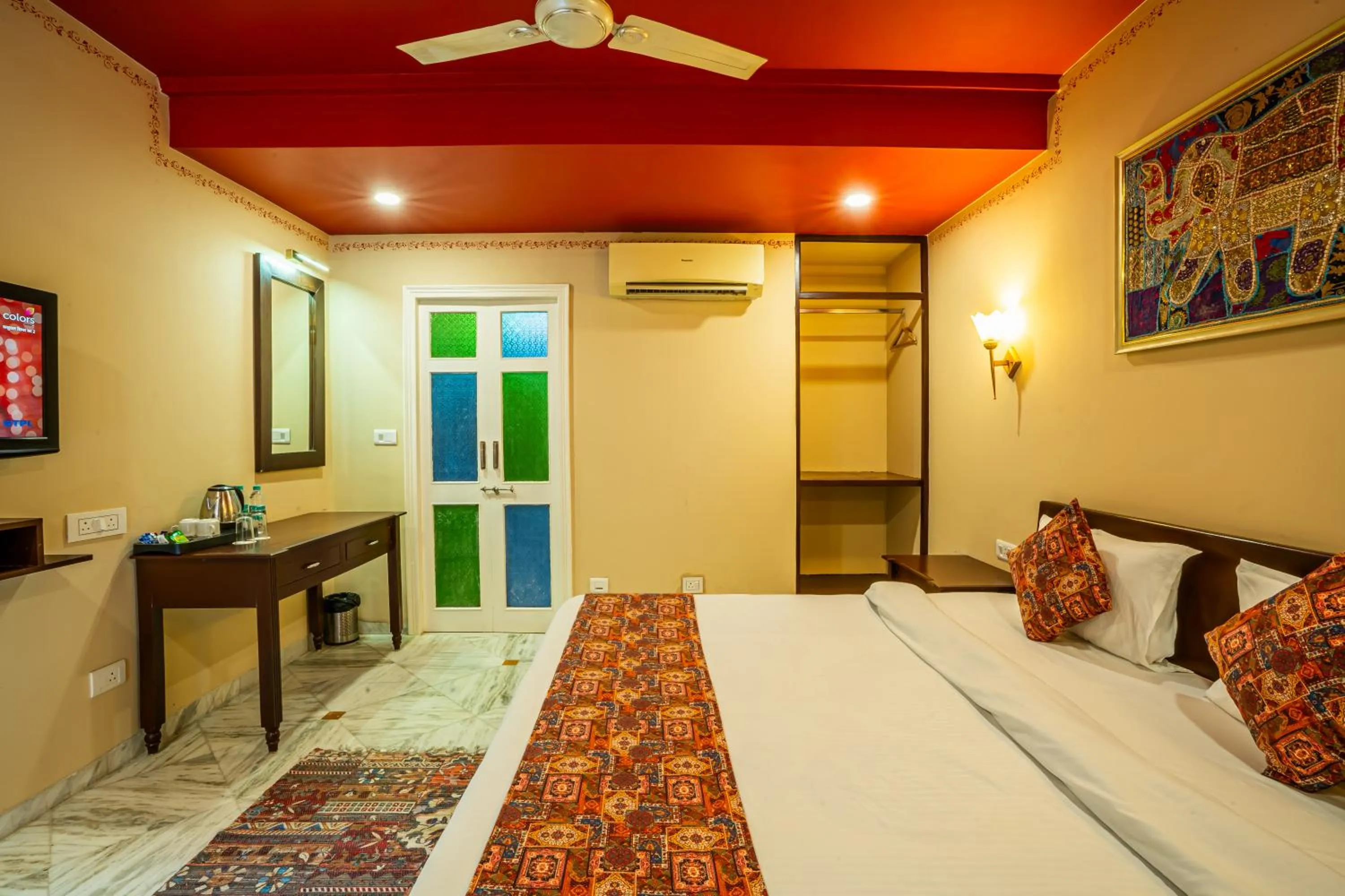 Bed in The Marwar Hotel & Gardens