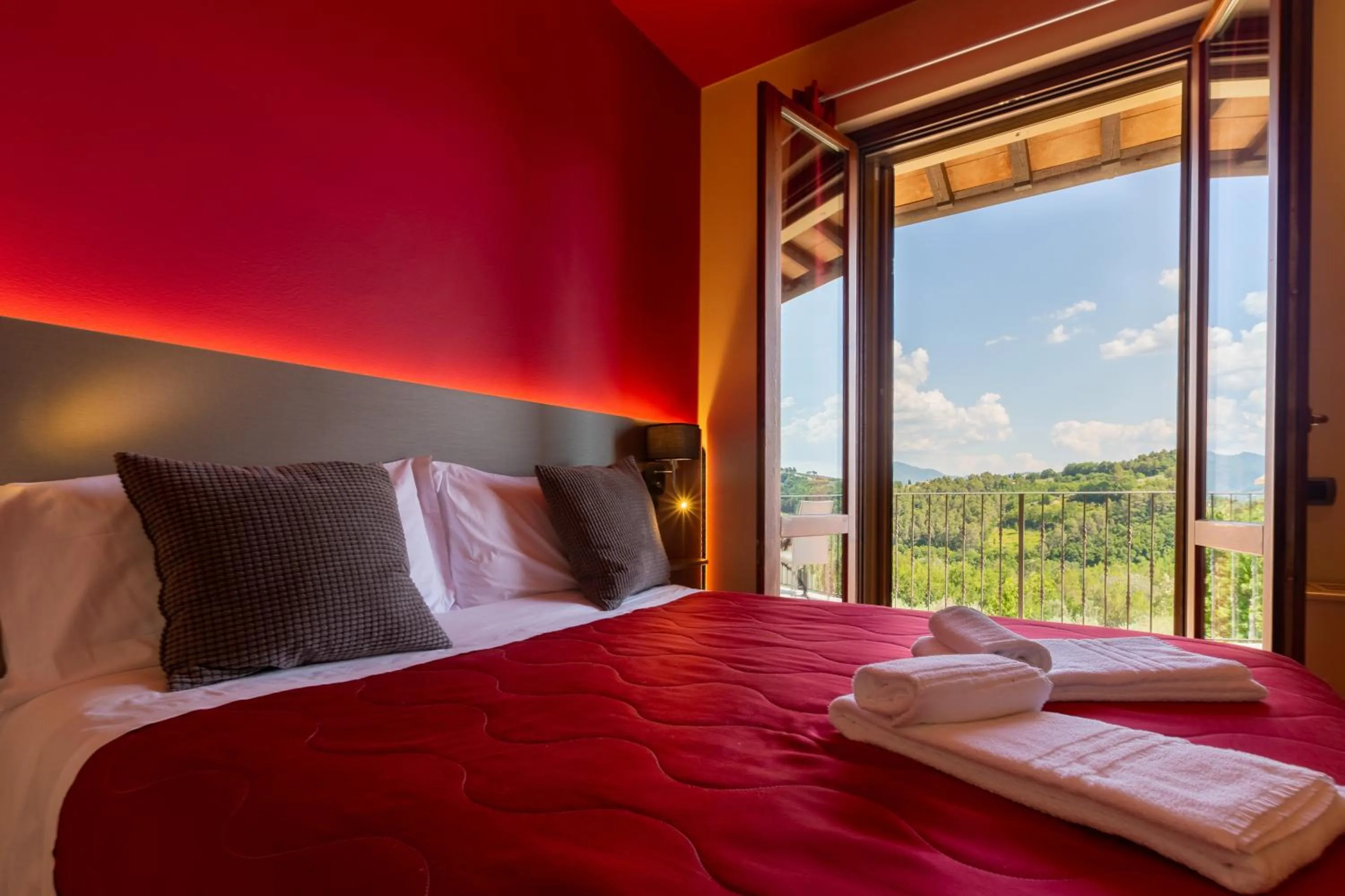 View (from property/room), Bed in Agriturismo AgrileisureTime