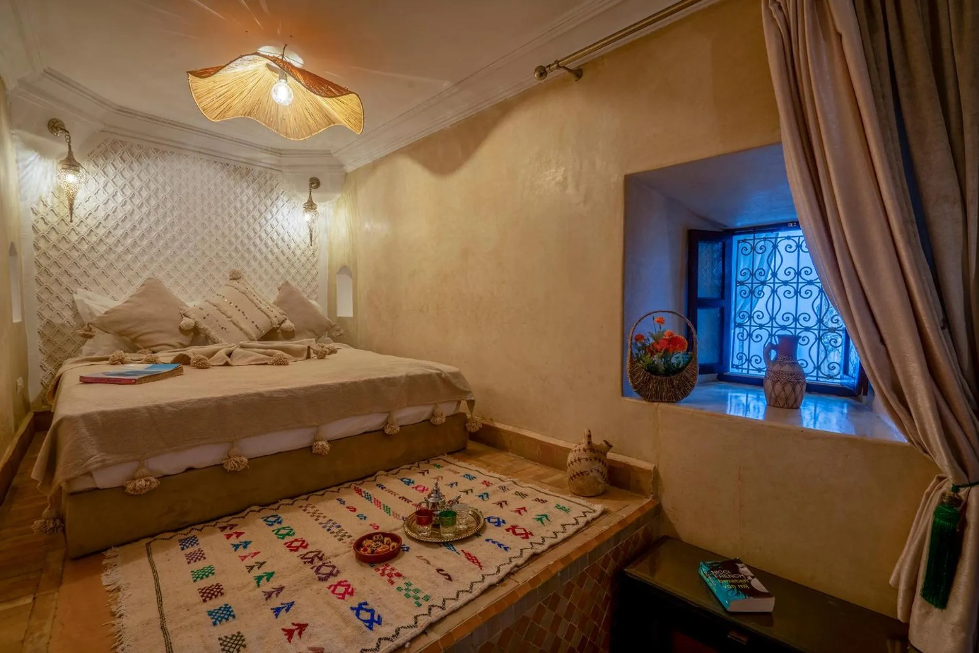 View (from property/room), Bed in Riad Yalla habibi