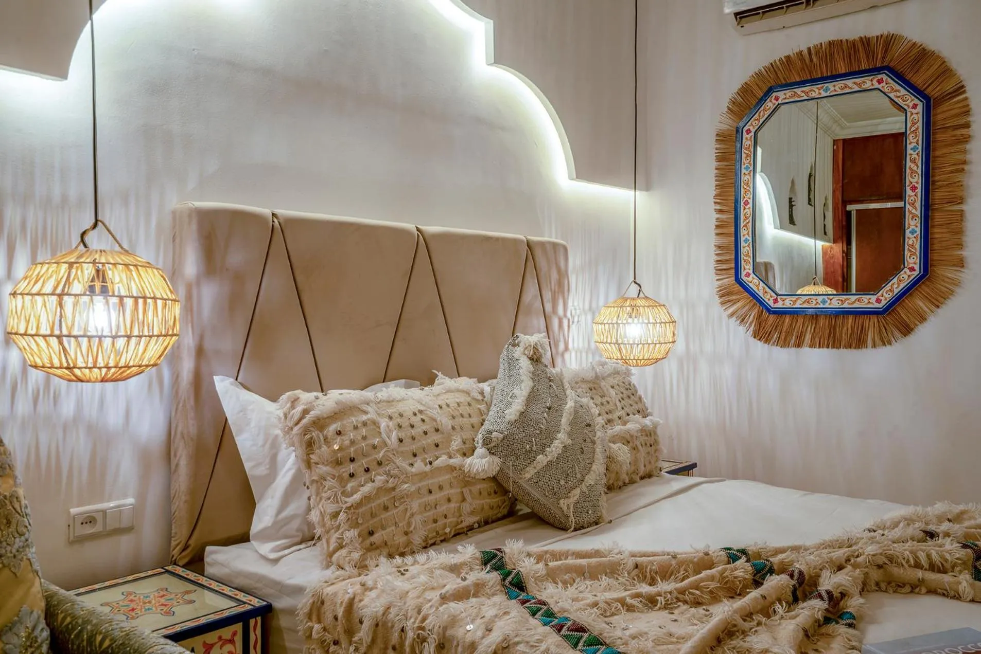 View (from property/room), Bed in Riad Yalla habibi