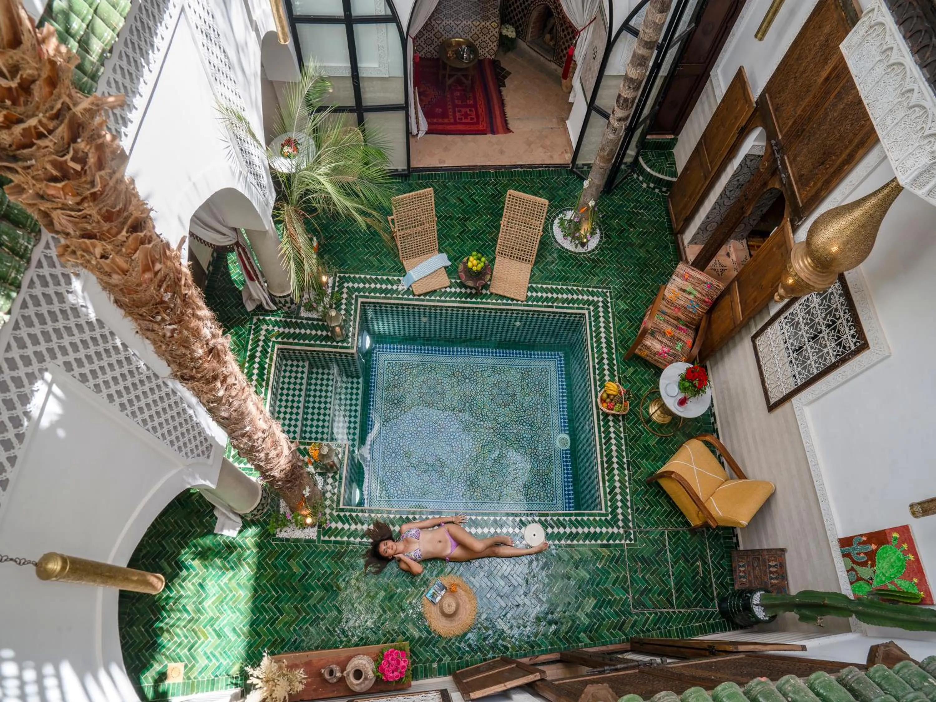 Patio in Riad Yalla habibi