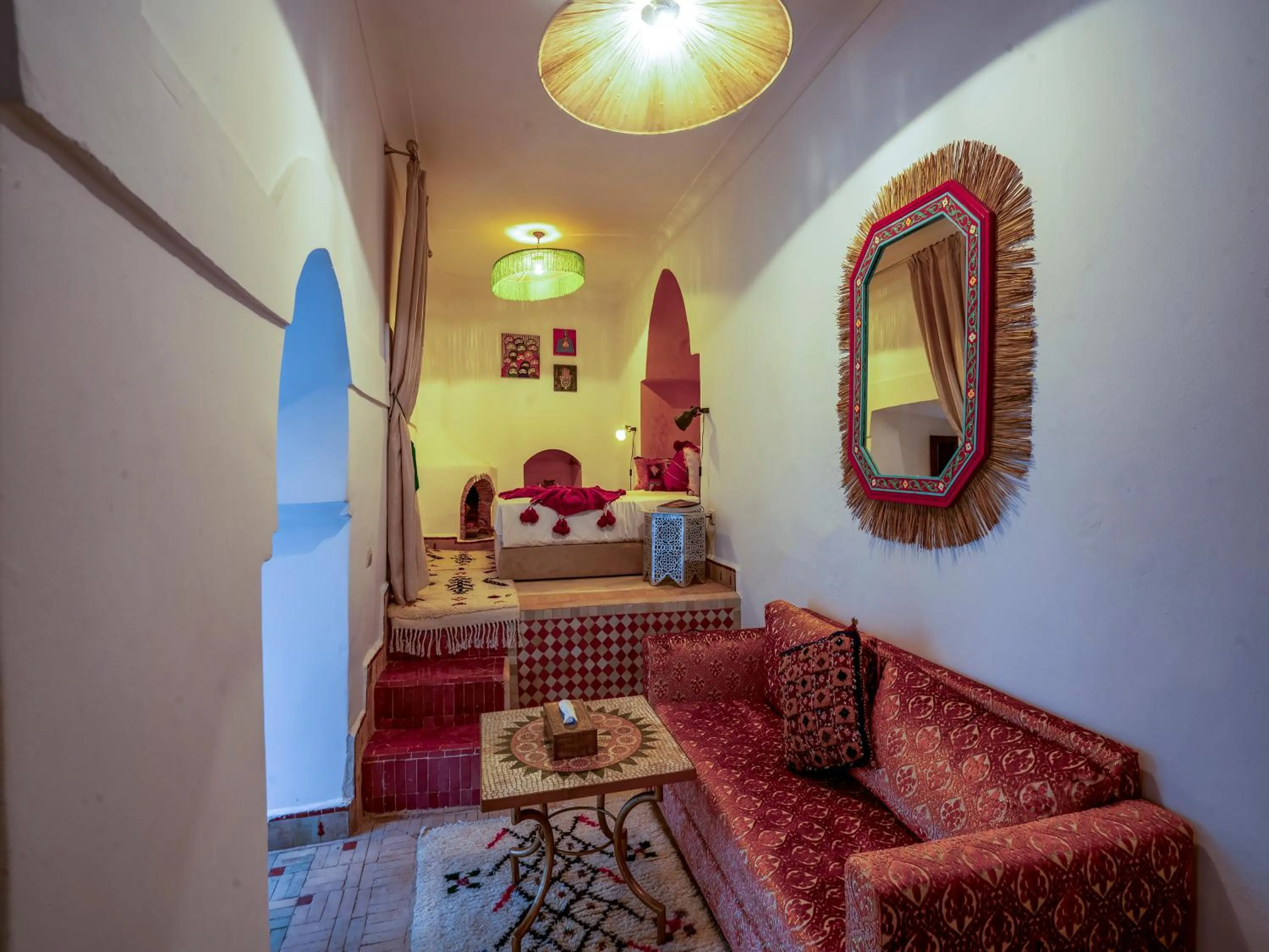Bed in Riad Yalla habibi