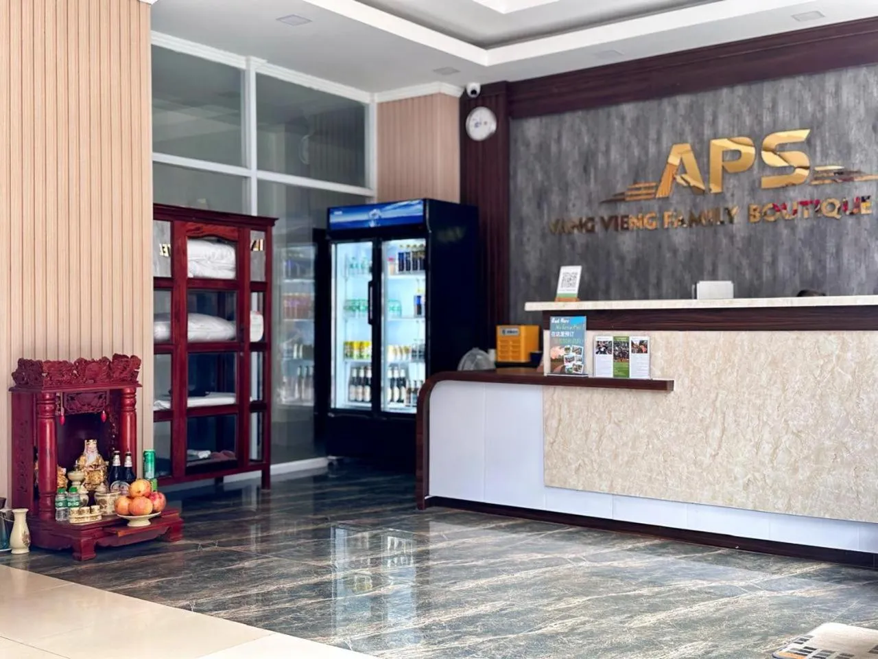 Lobby or reception in A P S Hotel