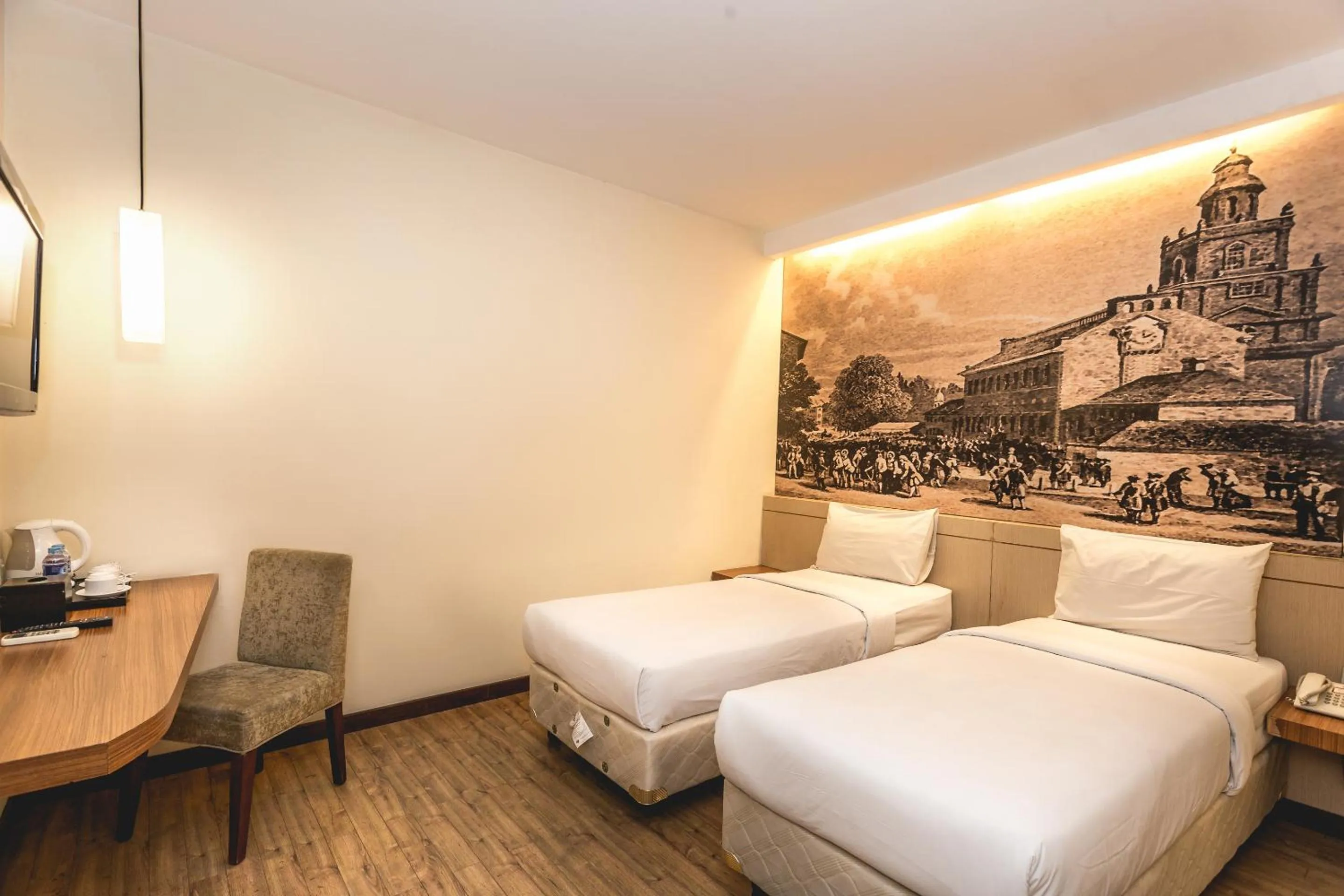 Bed in Feodora Hotel