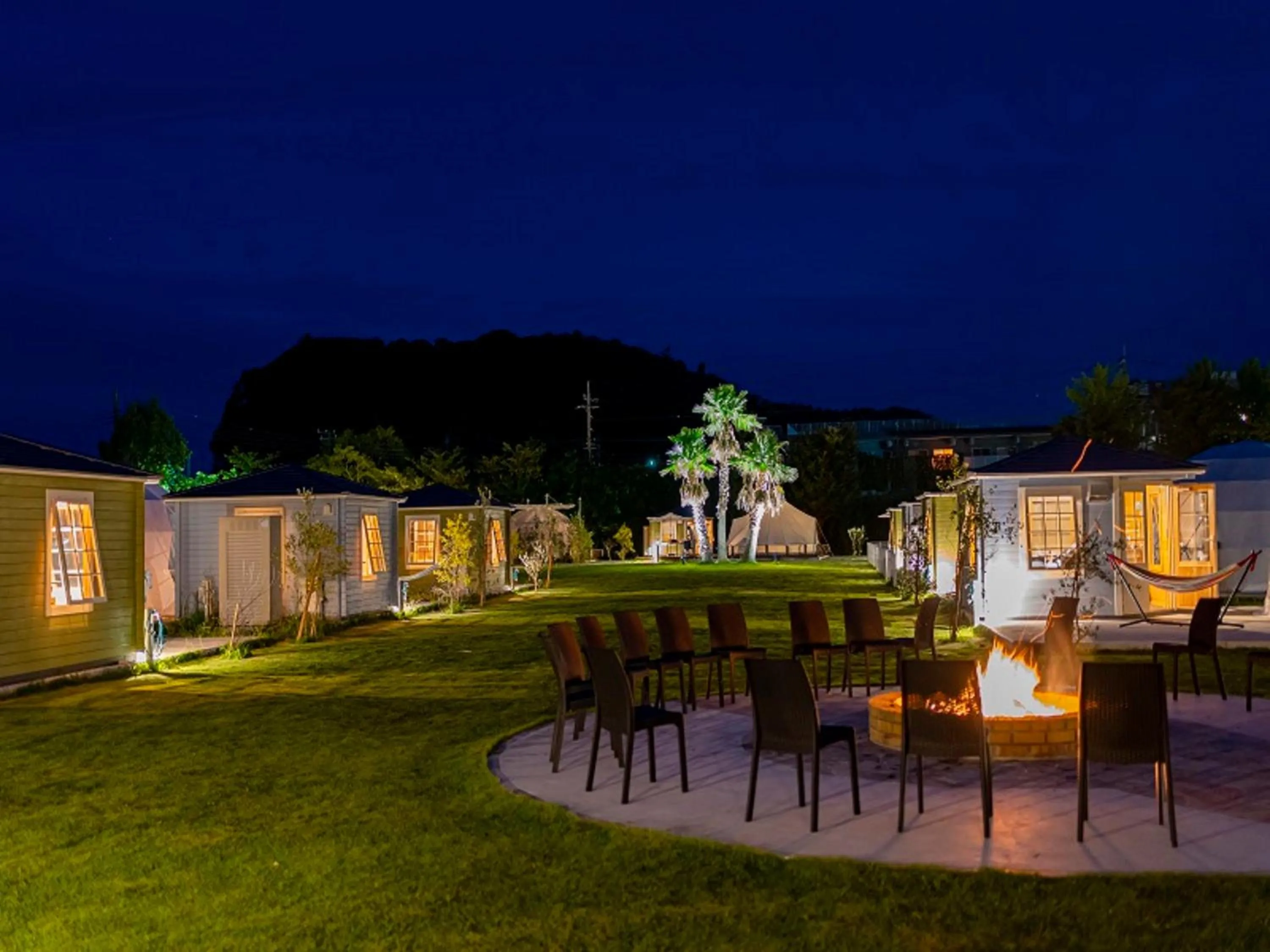 Area and facilities in Takatakiko Glamping Resort