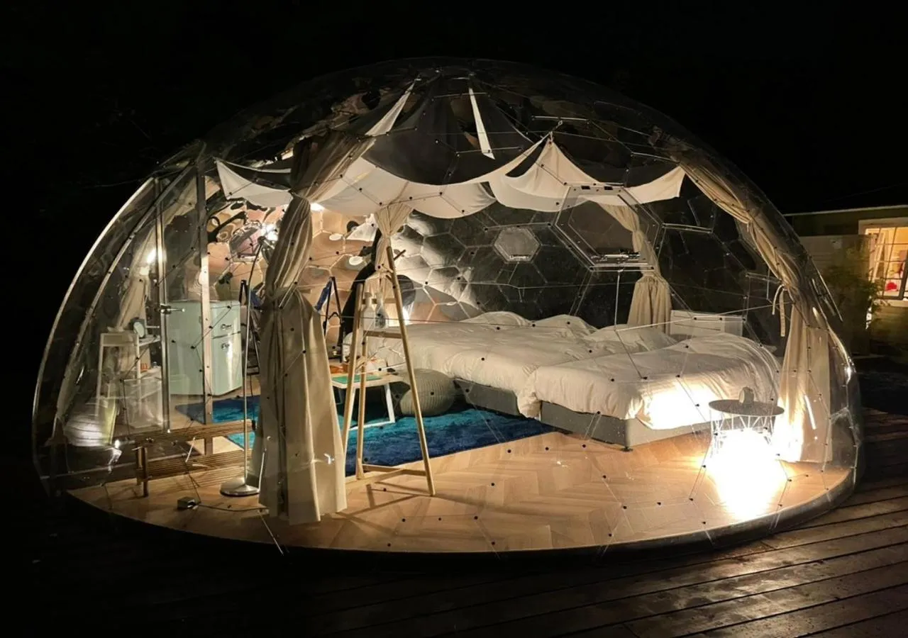 Property building, Bed in Takatakiko Glamping Resort