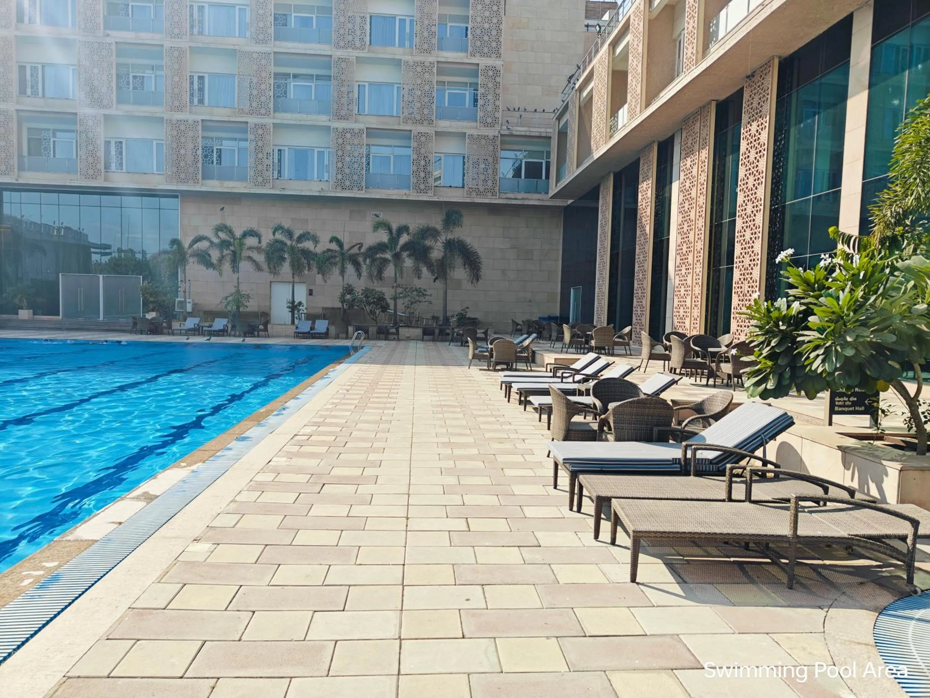 Pool view in Ramada by Wyndham Ahmedabad Narendra Modi Stadium Motera