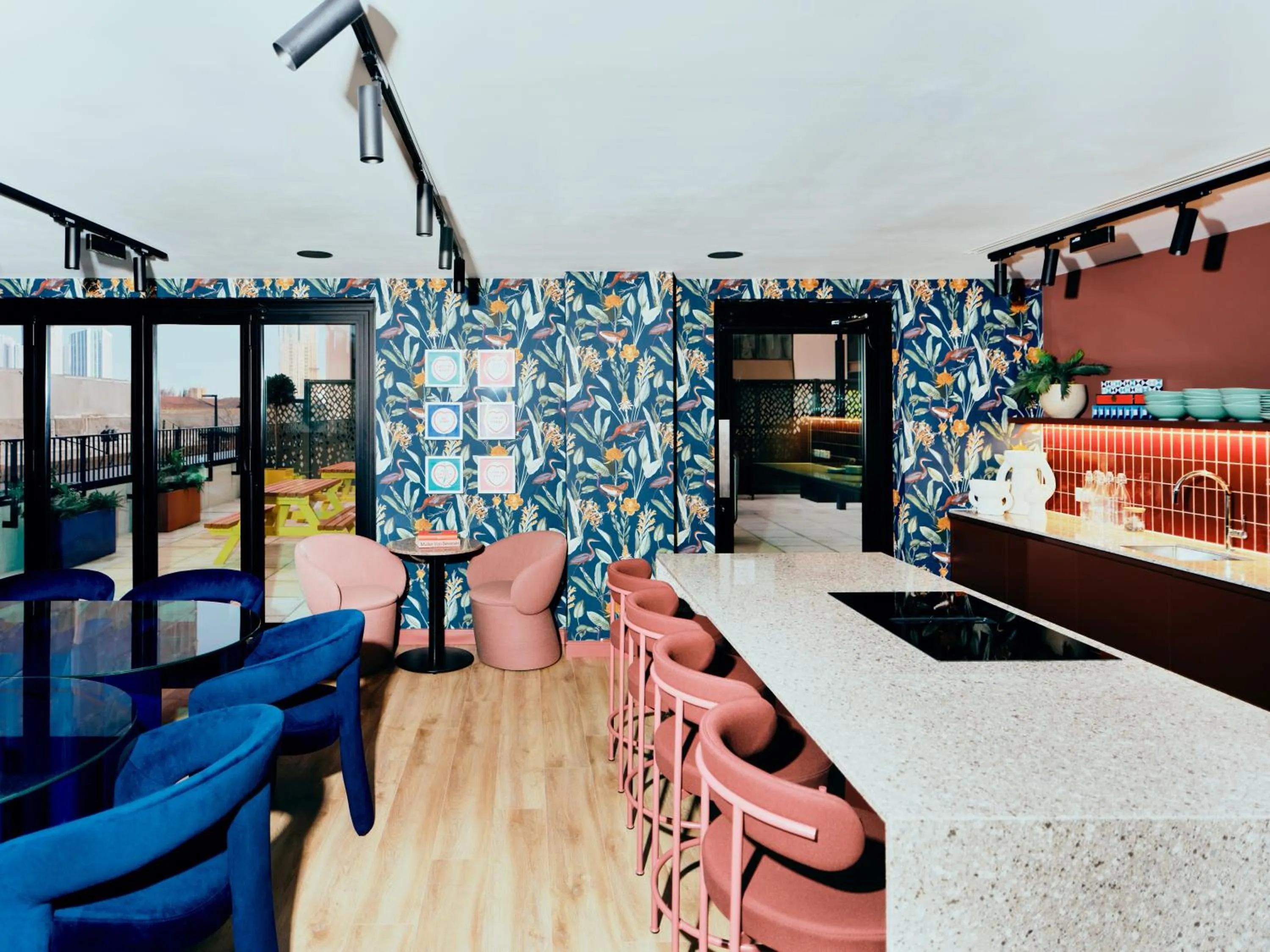 Communal lounge/ TV room in Vertus Edit Canary Wharf