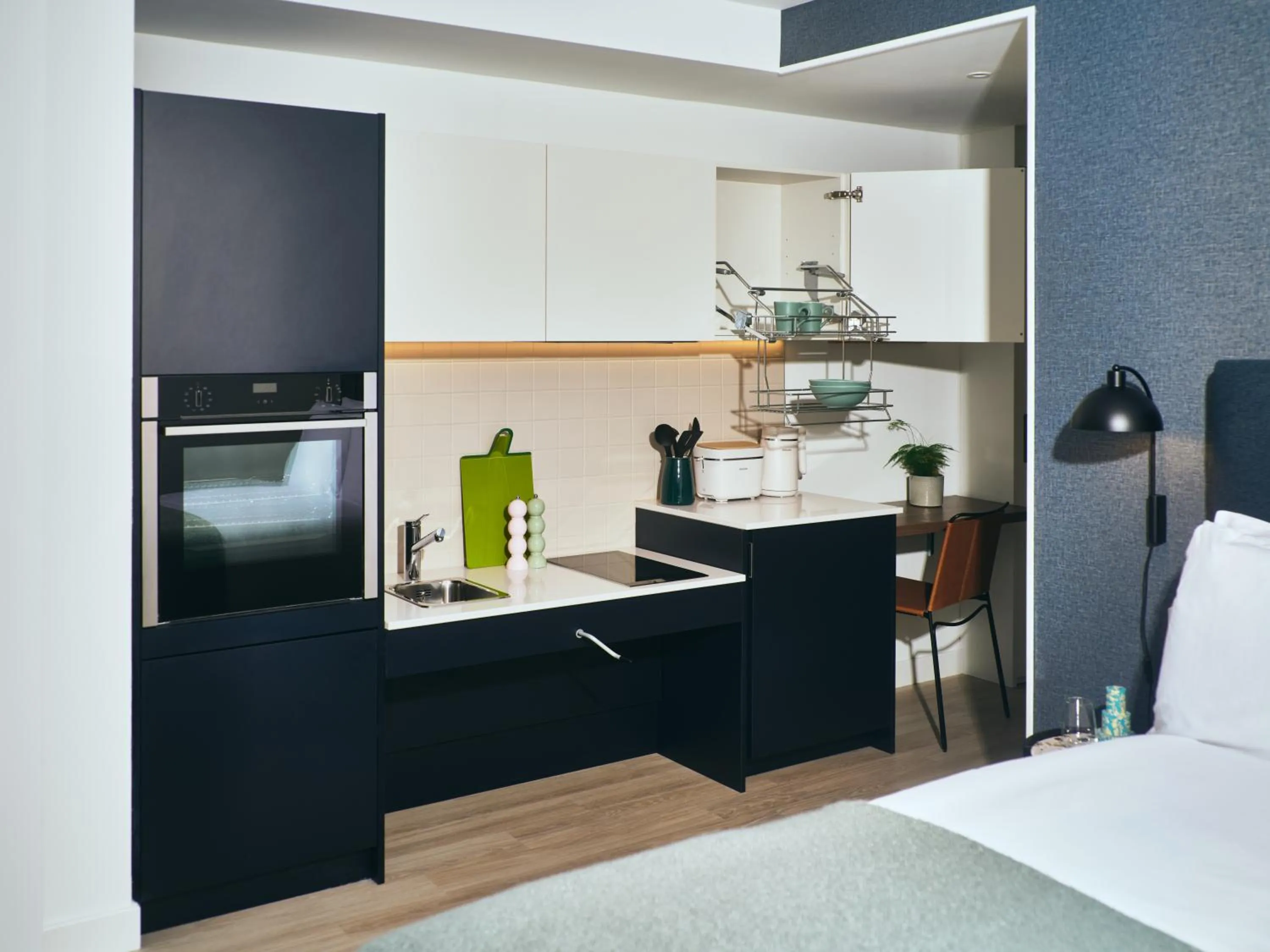 kitchen in Vertus Edit Canary Wharf