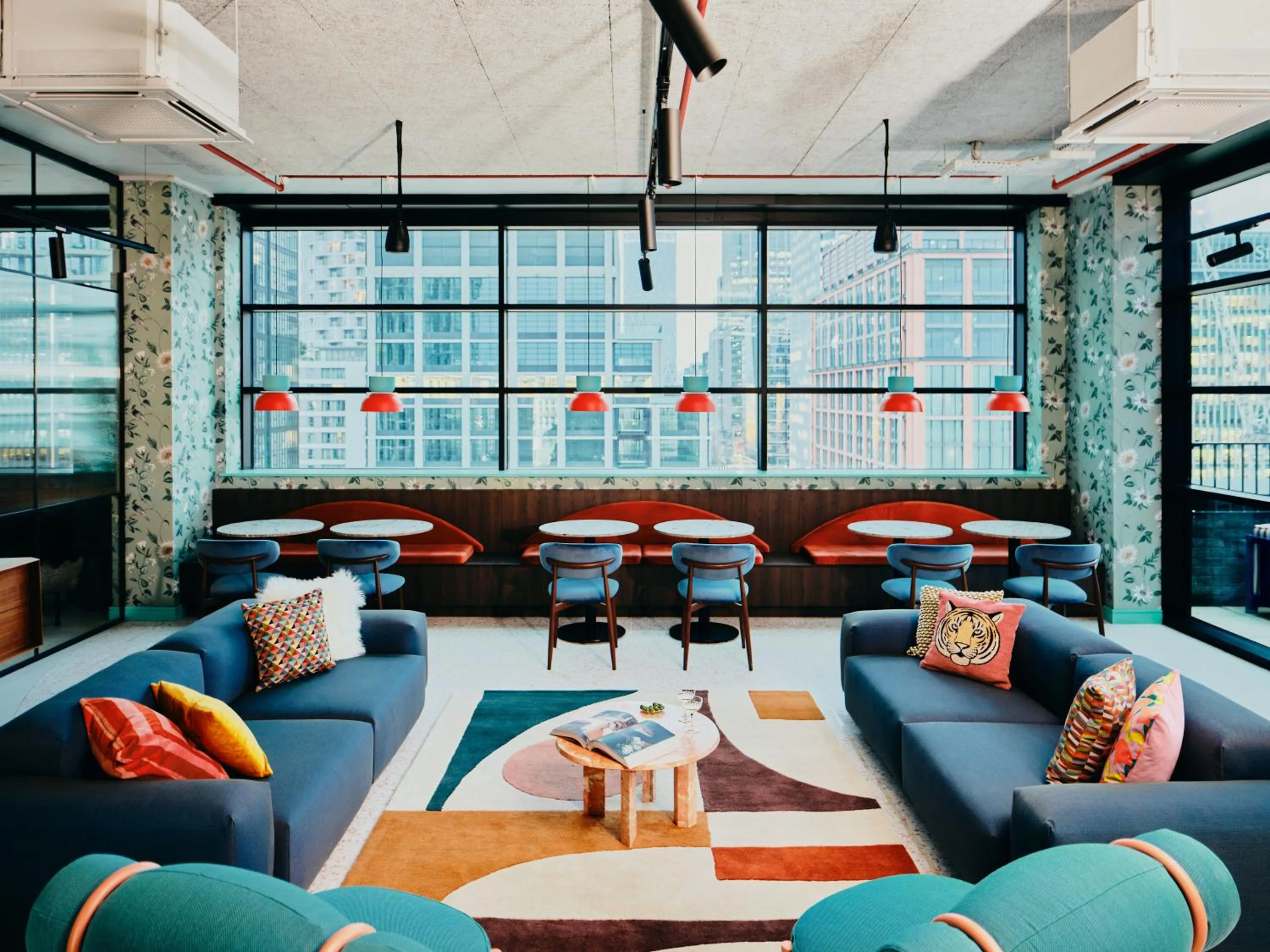 Communal lounge/ TV room in Vertus Edit Canary Wharf