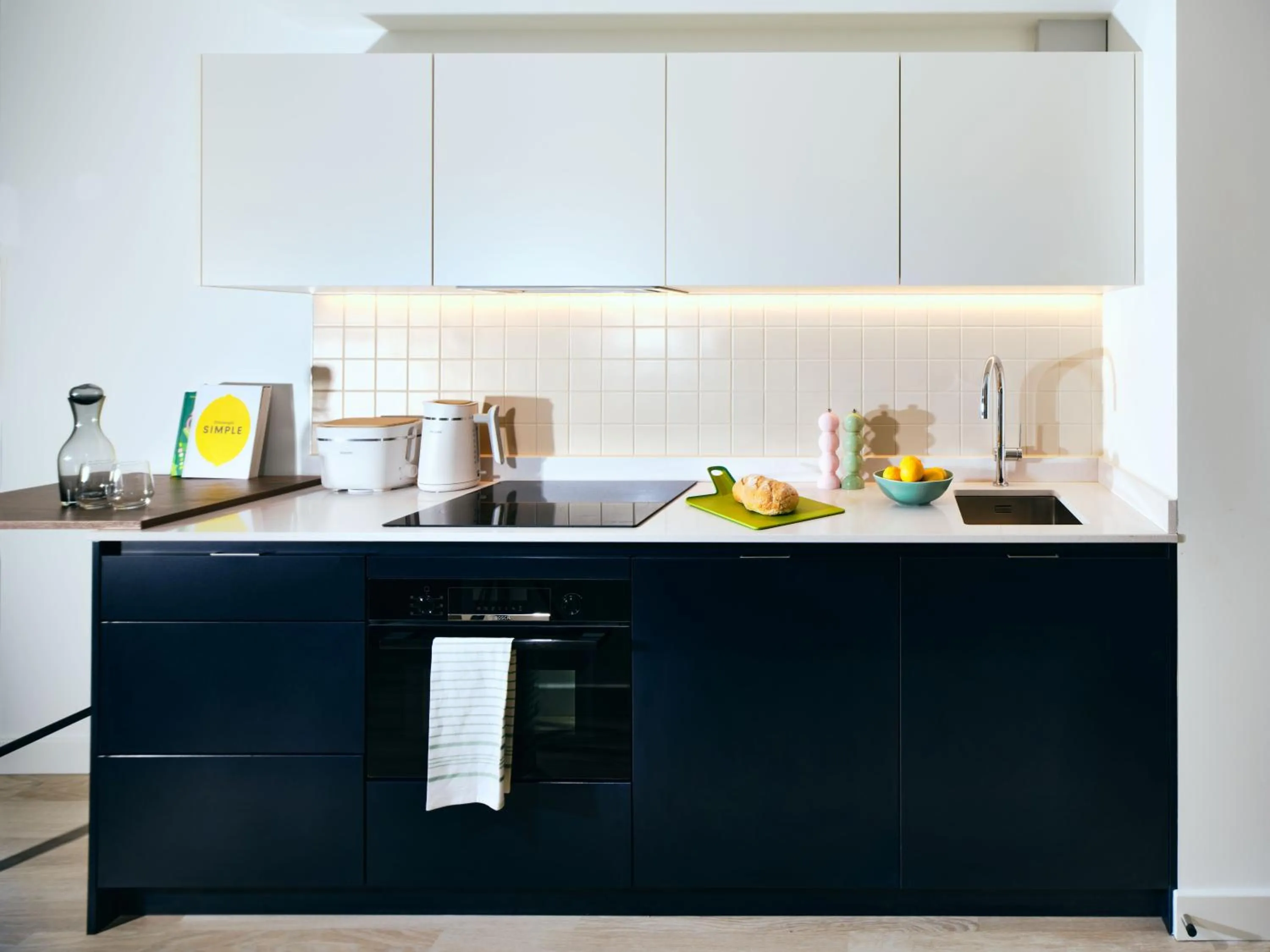 kitchen in Vertus Edit Canary Wharf