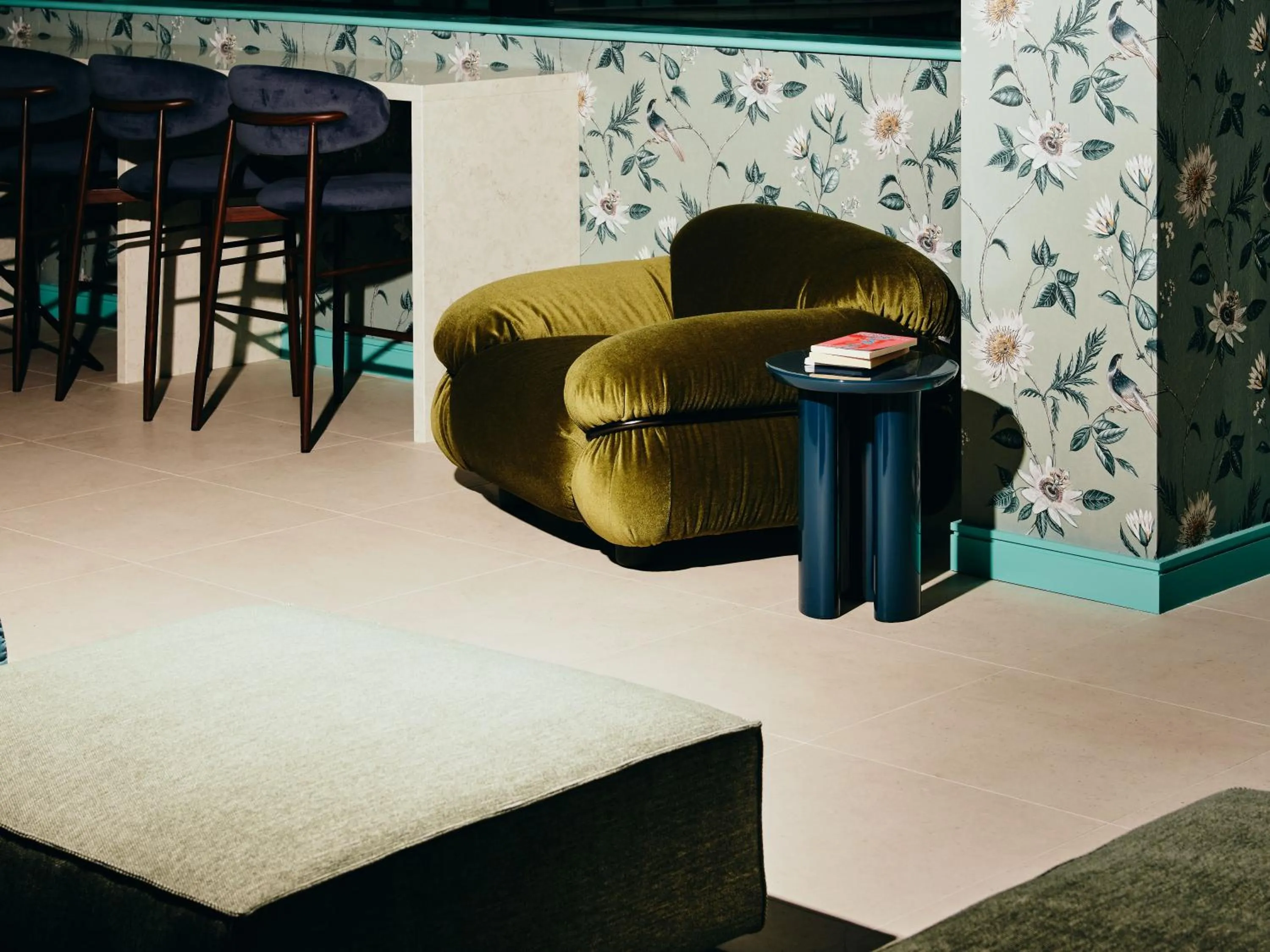 Communal lounge/ TV room in Vertus Edit Canary Wharf