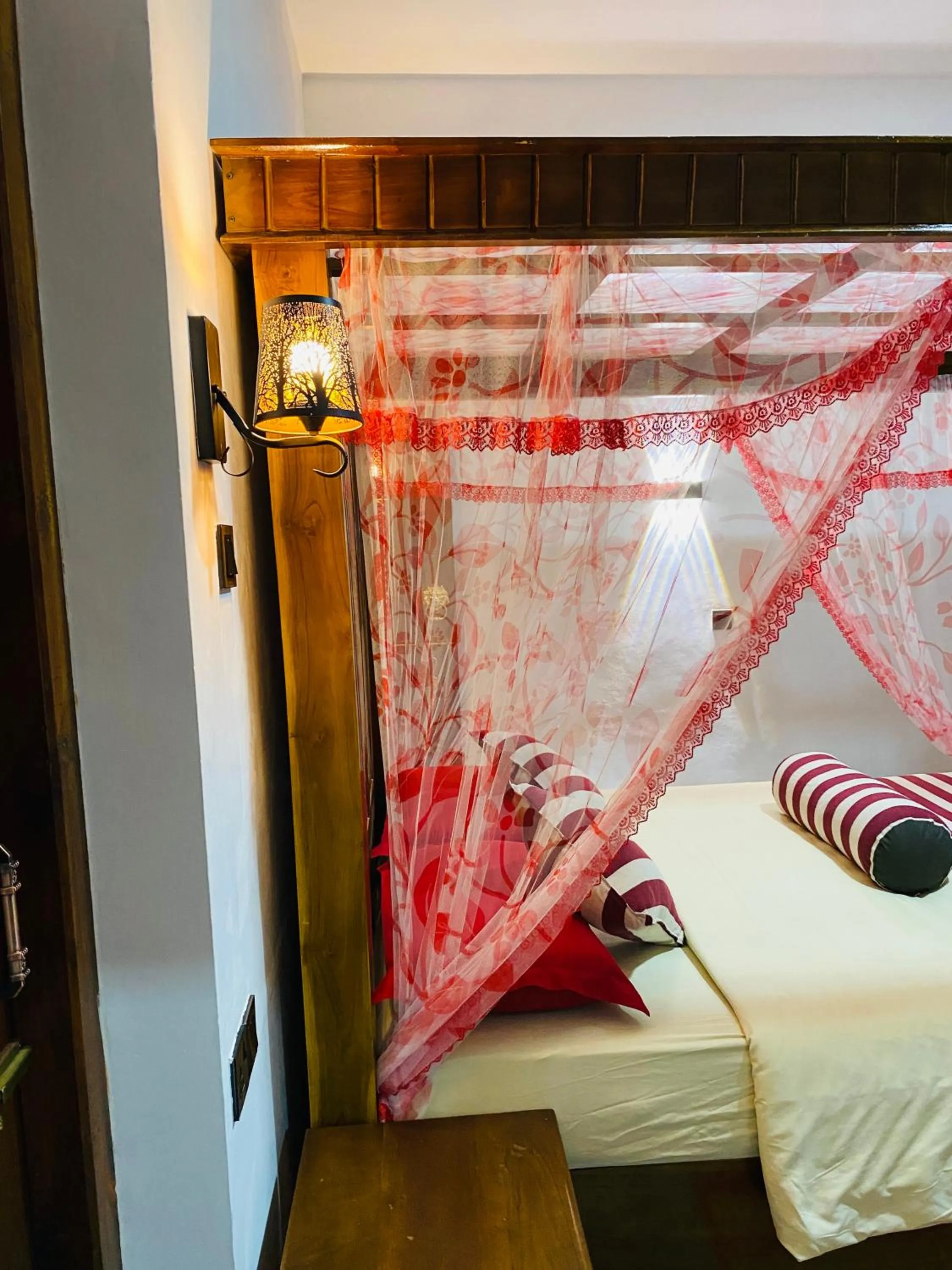 Bed in Madushanka Resort