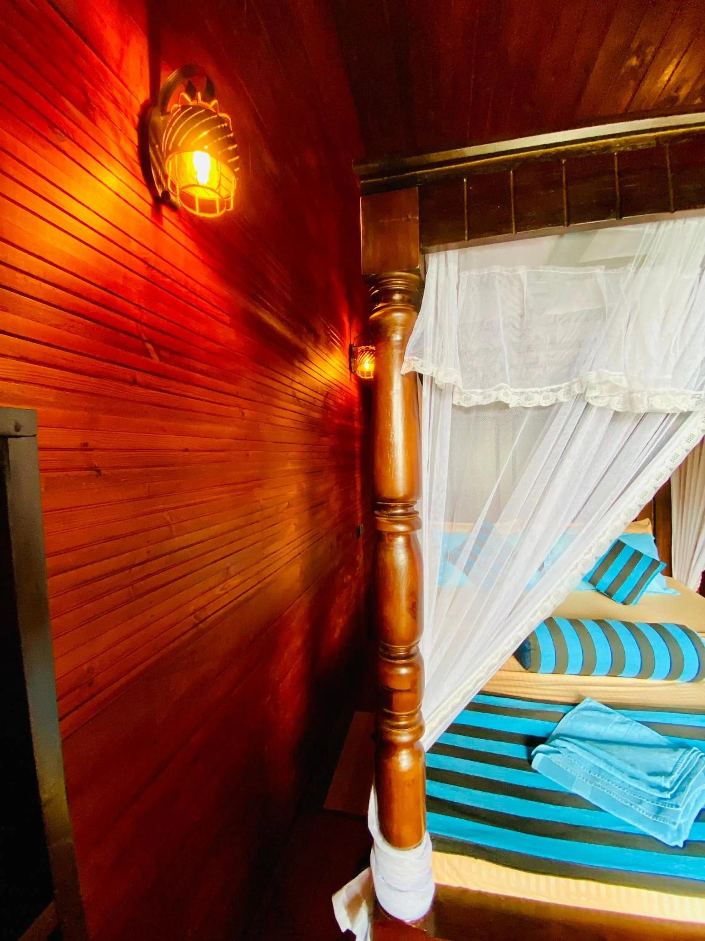 Bed in Madushanka Resort