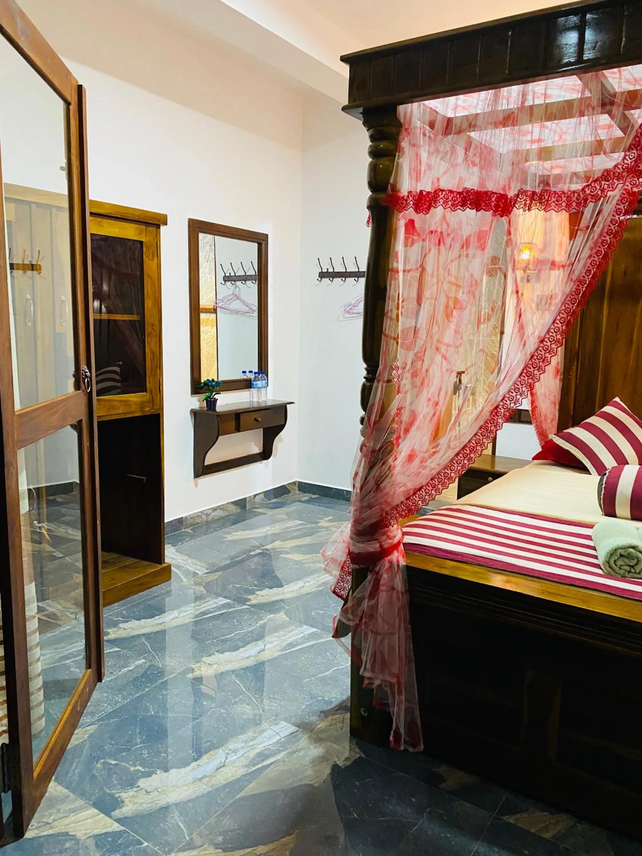 Bed in Madushanka Resort