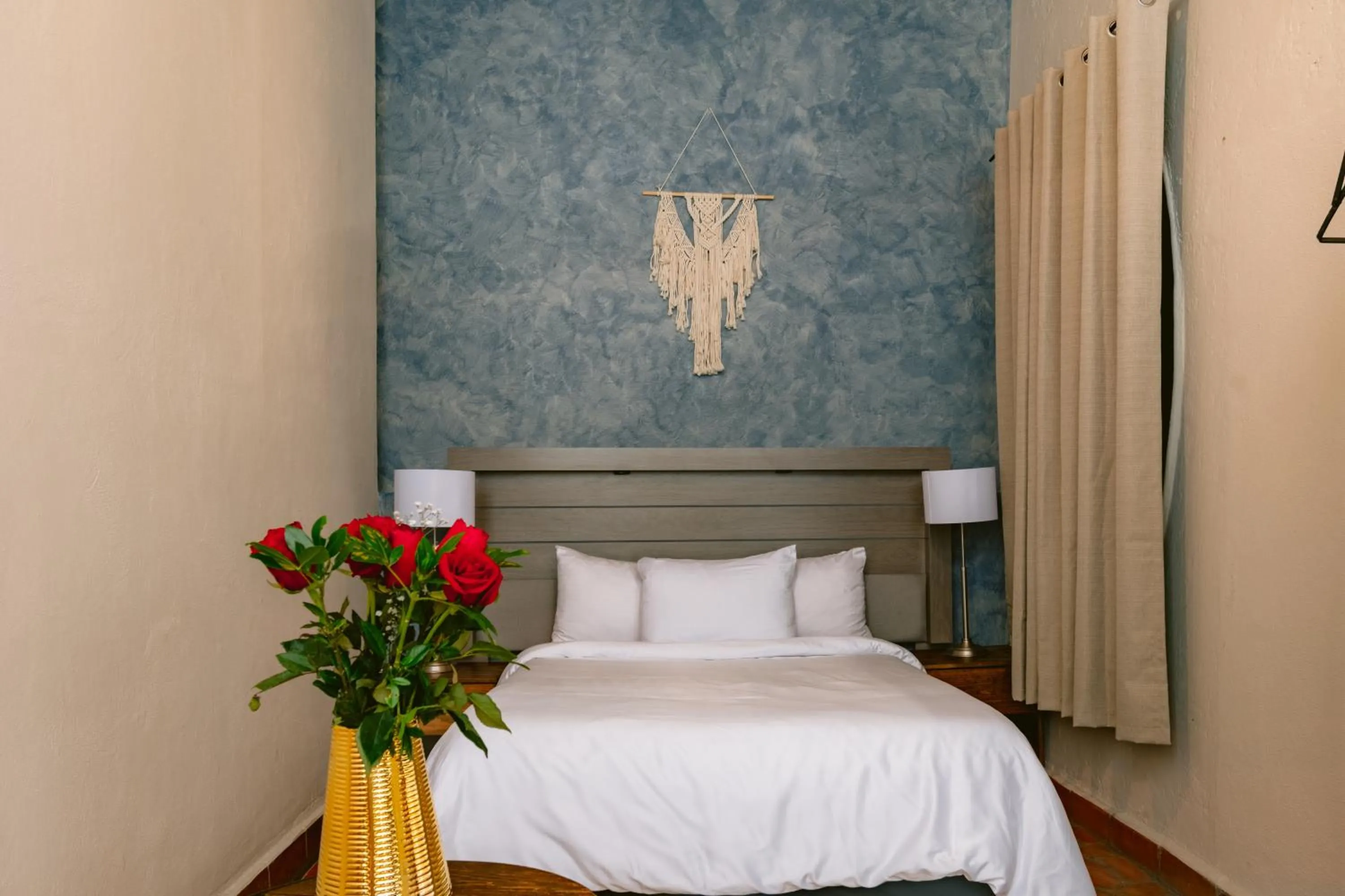 Decorative detail, Bed in Te Amo Hotel Boutique