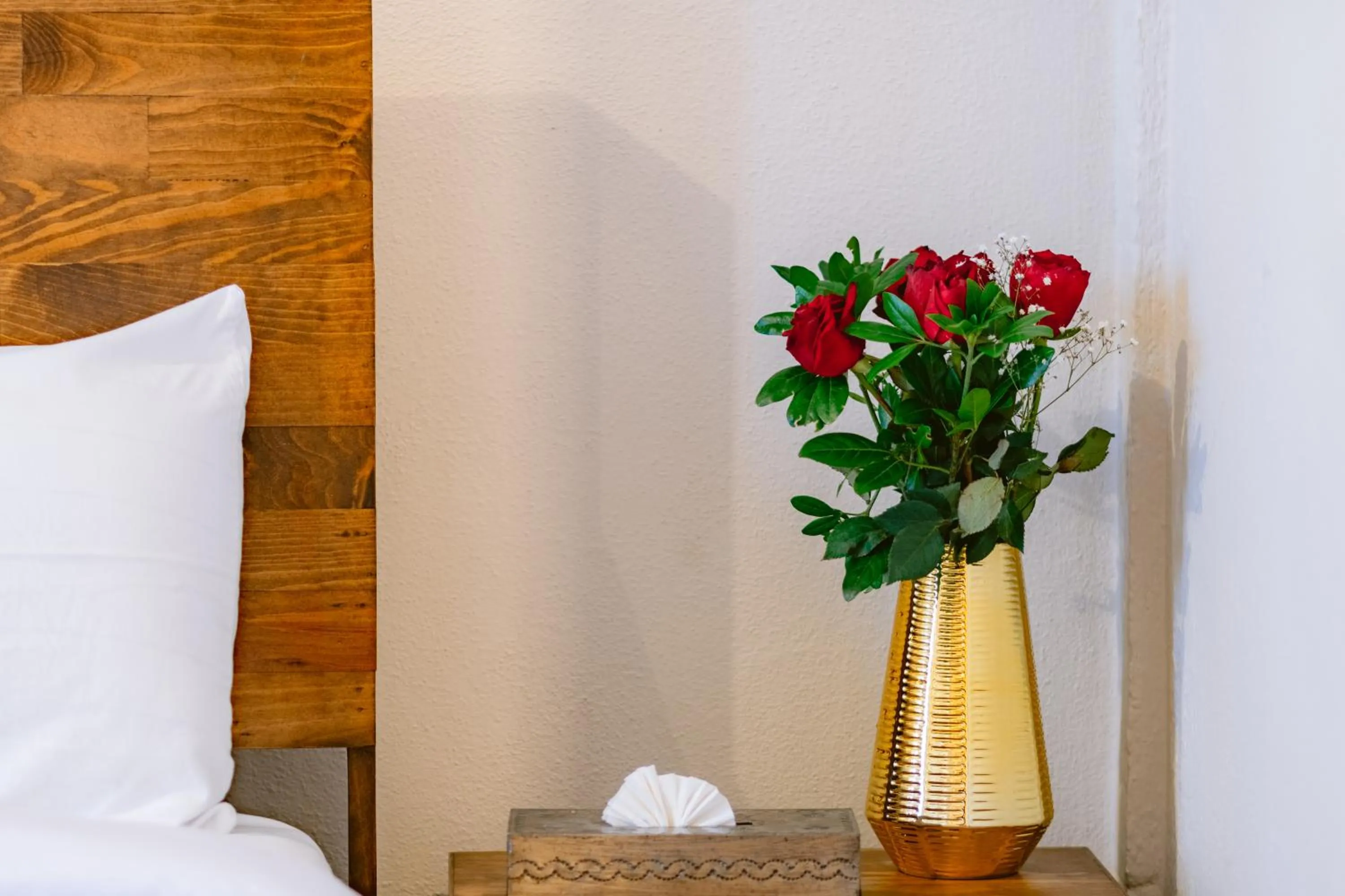 Decorative detail, Bed in Te Amo Hotel Boutique