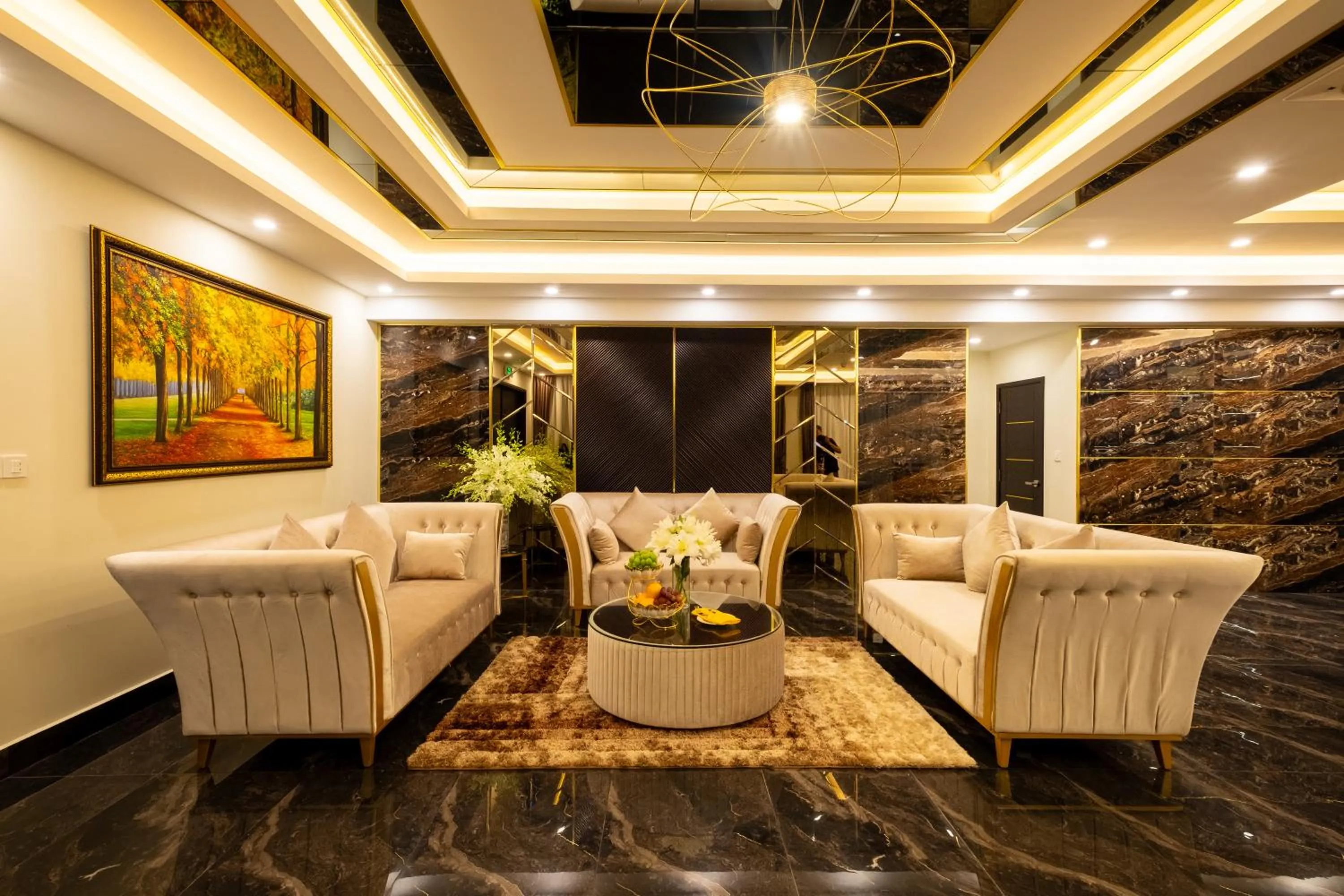 Living room in Sandals Lily Hotel