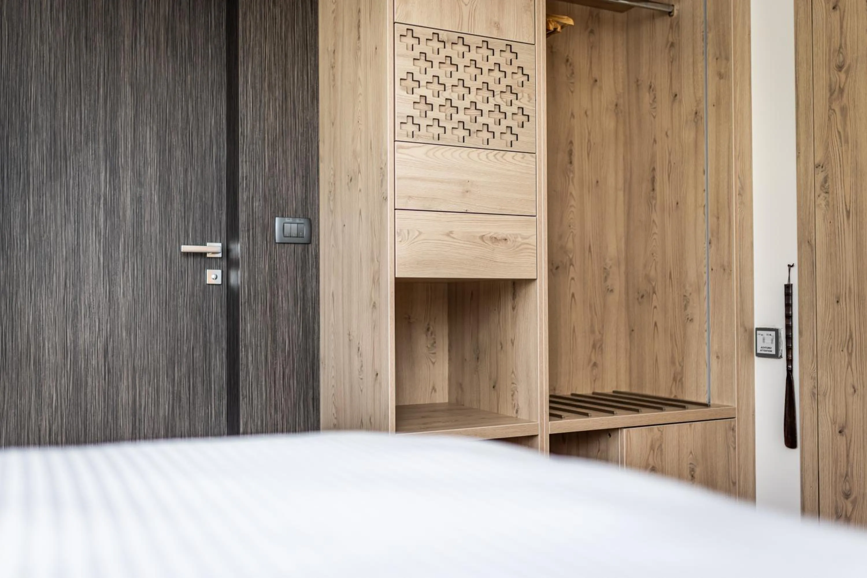 wardrobe, Bed in Hotel Julian Alps