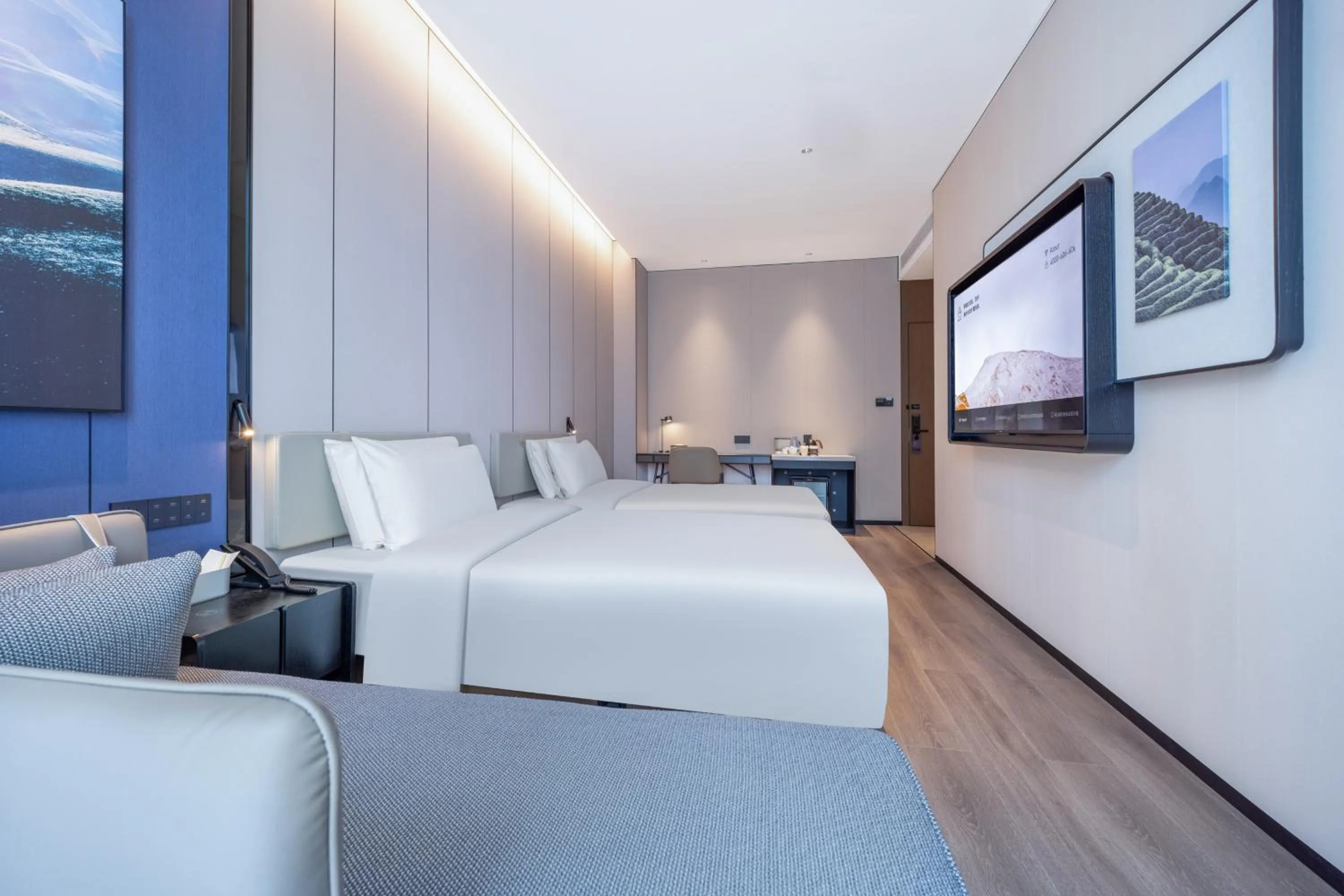 Bed in Atour Hotel Dongguan Xiping Xindi Center