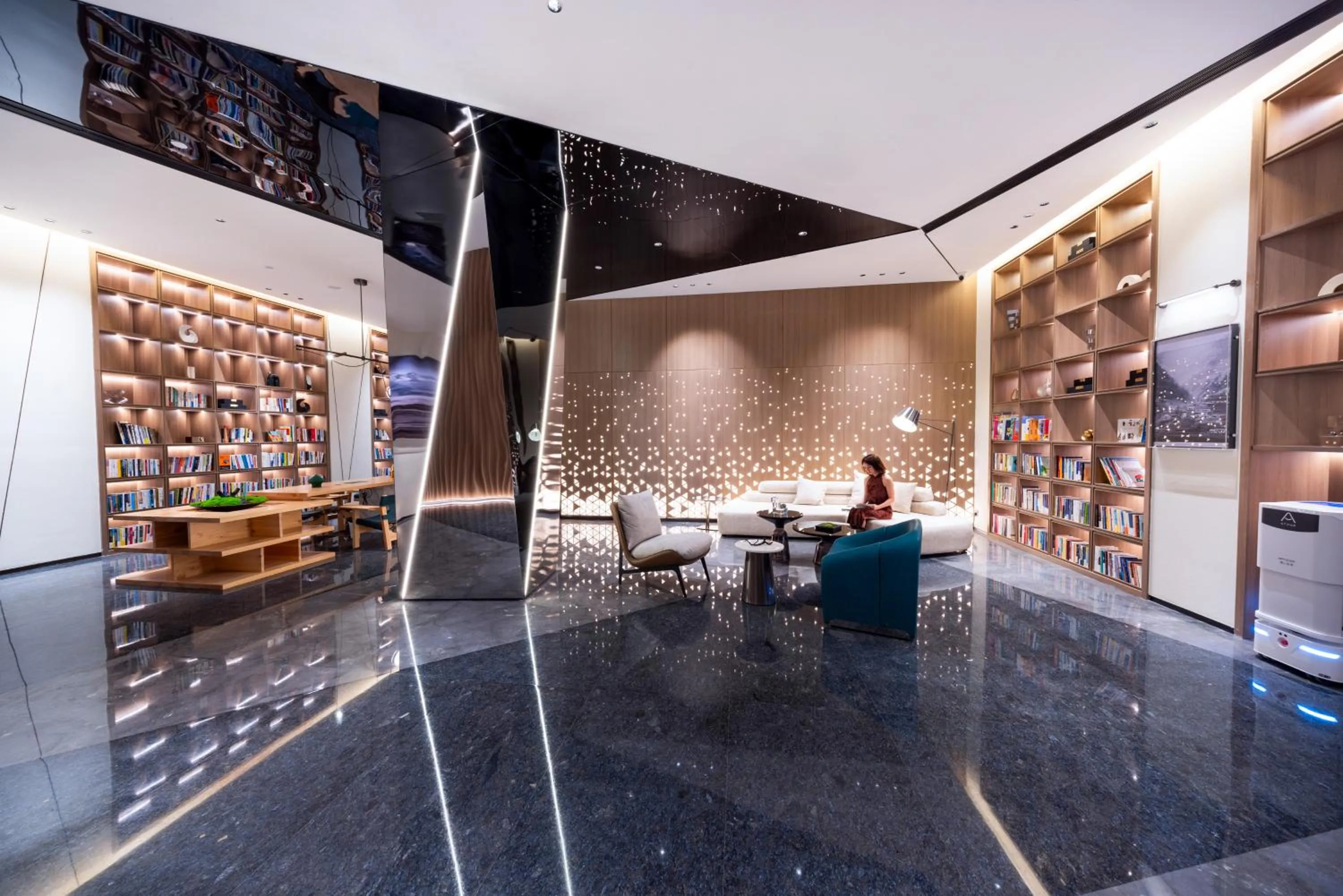 Seating area in Atour Hotel Dongguan Xiping Xindi Center