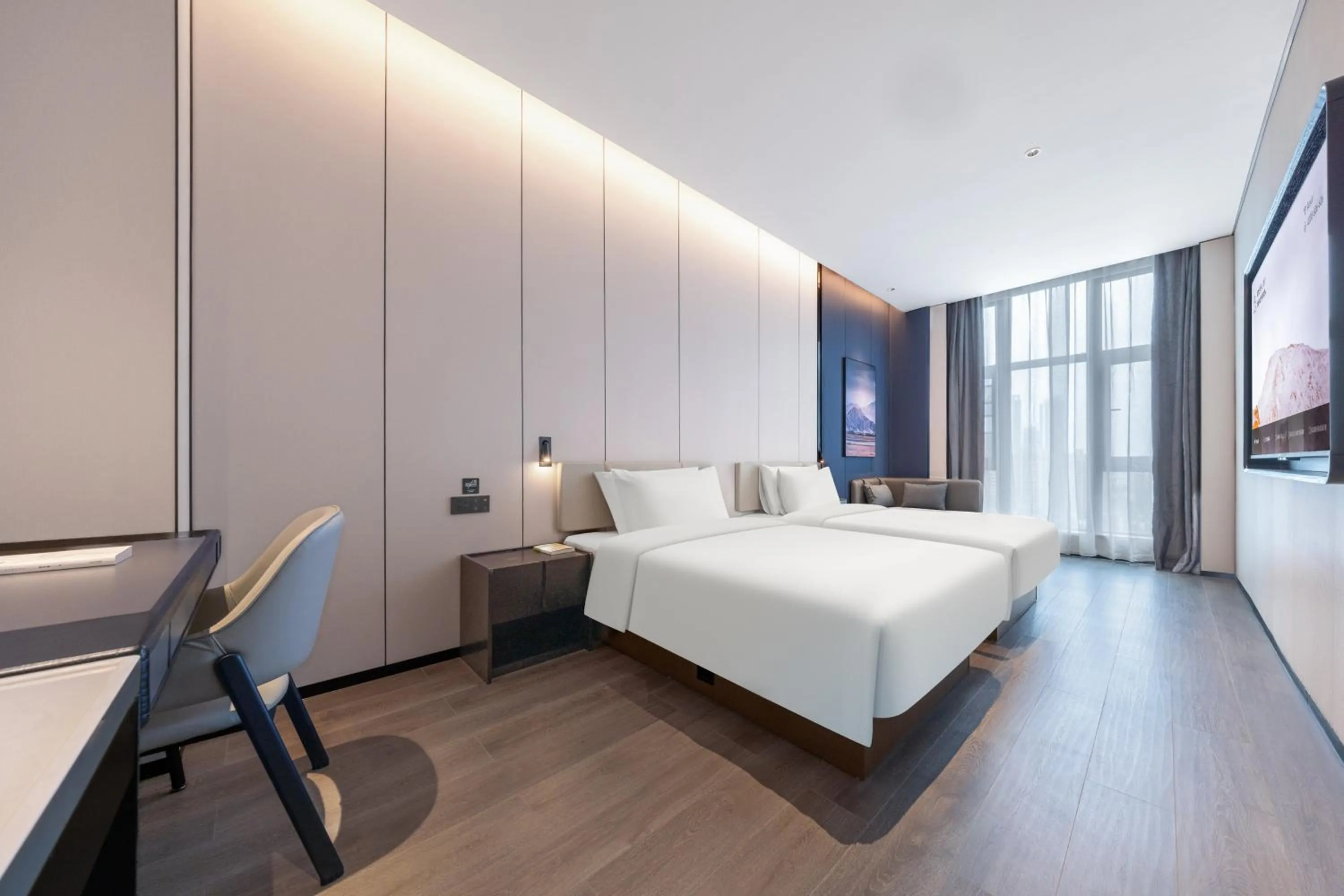 Bedroom, Bed in Atour Hotel Dongguan Xiping Xindi Center